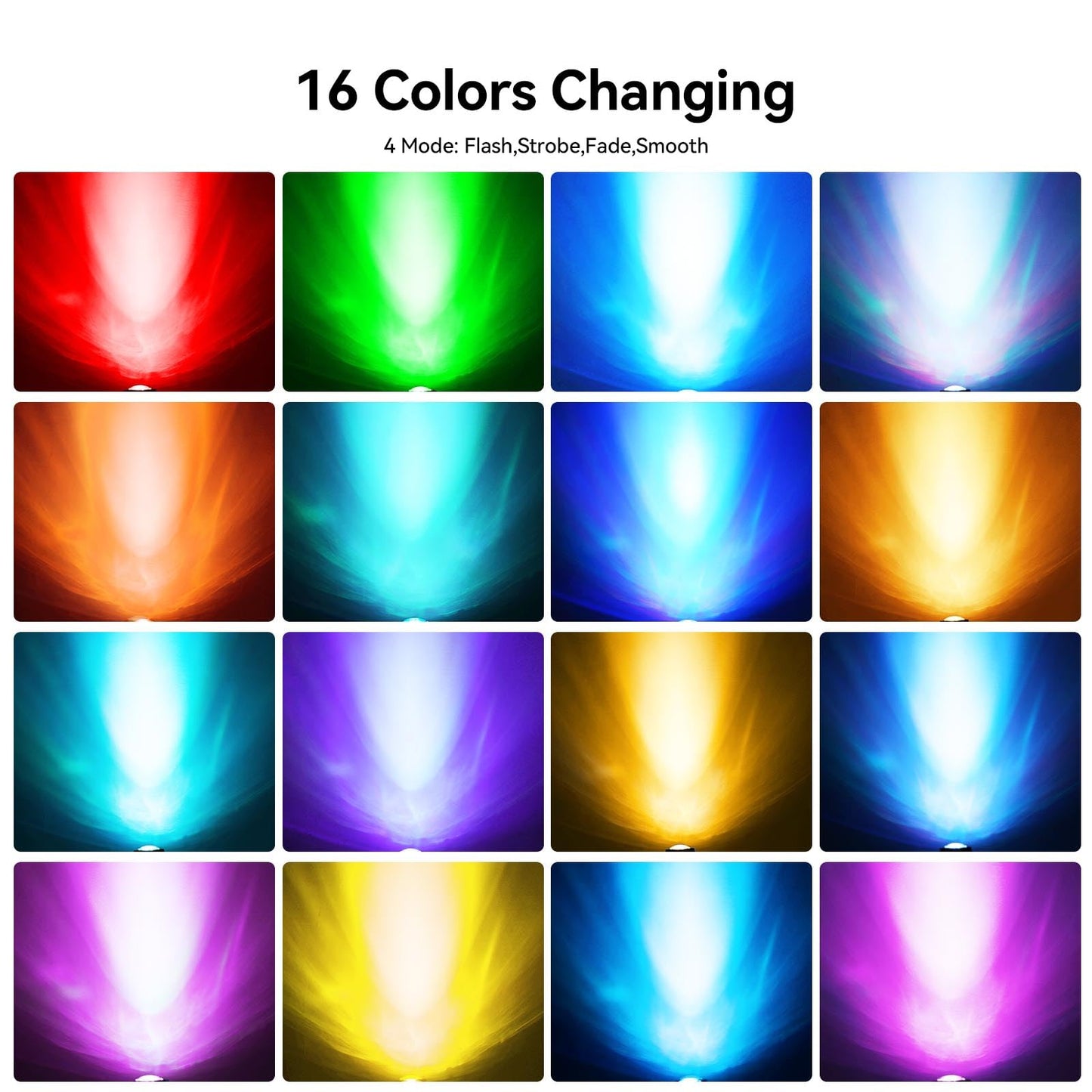 TENSUL Colored Pond Lights with Timer, RGB Weighted Fountain Light IP68 Waterproof, Dimmable Outdoor Landscape Lights Fish Tank Pond Fountain Garden, 4 in Set