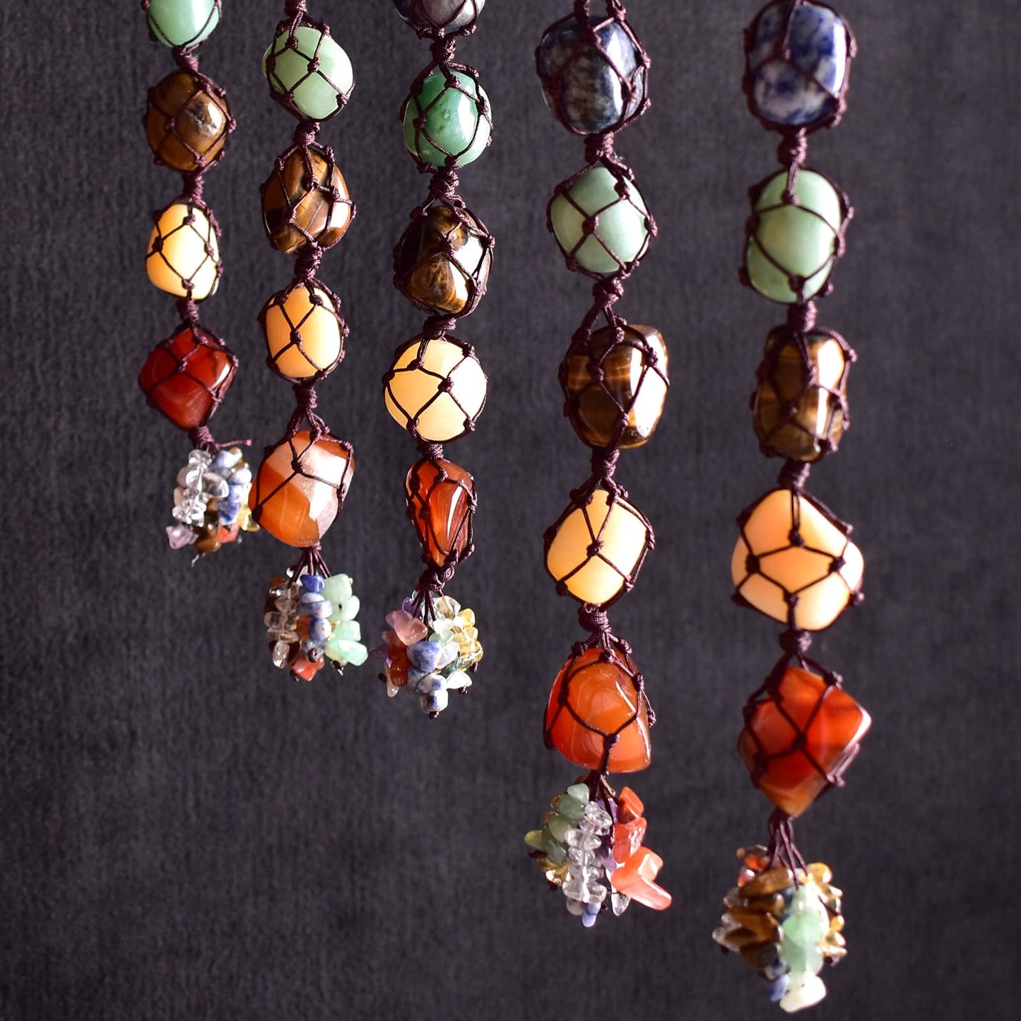 SigMntun Polished Stone Set Ocean Jasper Crystals, 0.8" Handpicked Tumbled Gemstones Rocks, Pebbles for Reiki, Chakra, Healing, Home Decor