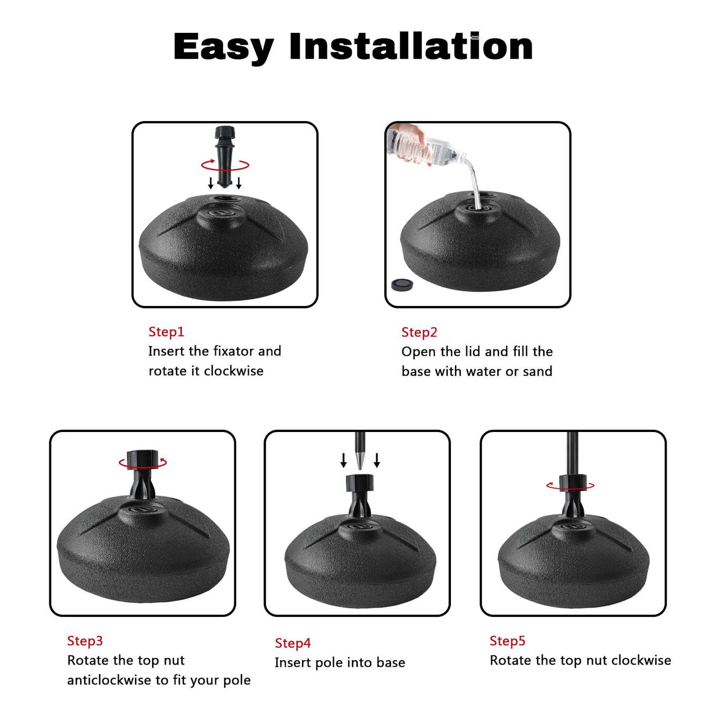 FSFLAG Flag Base Stand Indoor Outdoor, Feather Swooper Flag Base Stand, Flag Poles Floor Holder Stand