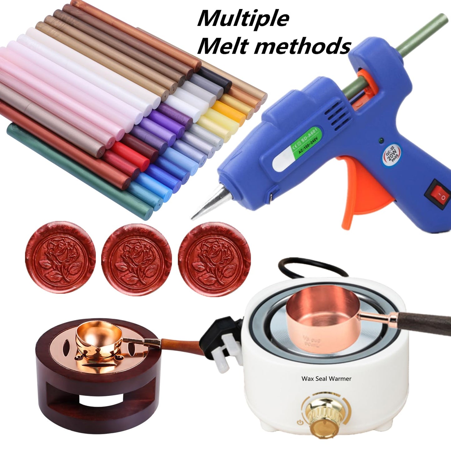 40 Pcs Glue Gun Sealing Wax Sticks for Wax Seal Stamp, Black Wax Sealing Glue Gun Sealing Wax Sticks Mini Glue Stick, Great for Wedding Invitations,Christmas Gift (Black)