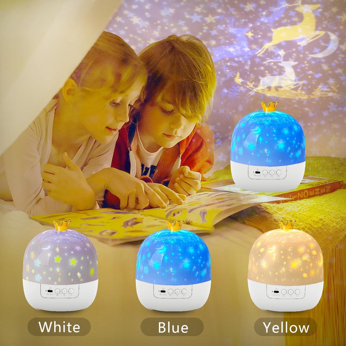 21 Sets of Films, Projector Night Light for Kids Bedroom, Ceiling, Baby Night Light Projector, Star Galaxy Projector for Baby Kids Girls with 360° Rotating, Birthday, Christmas, Nursery, Room Decor