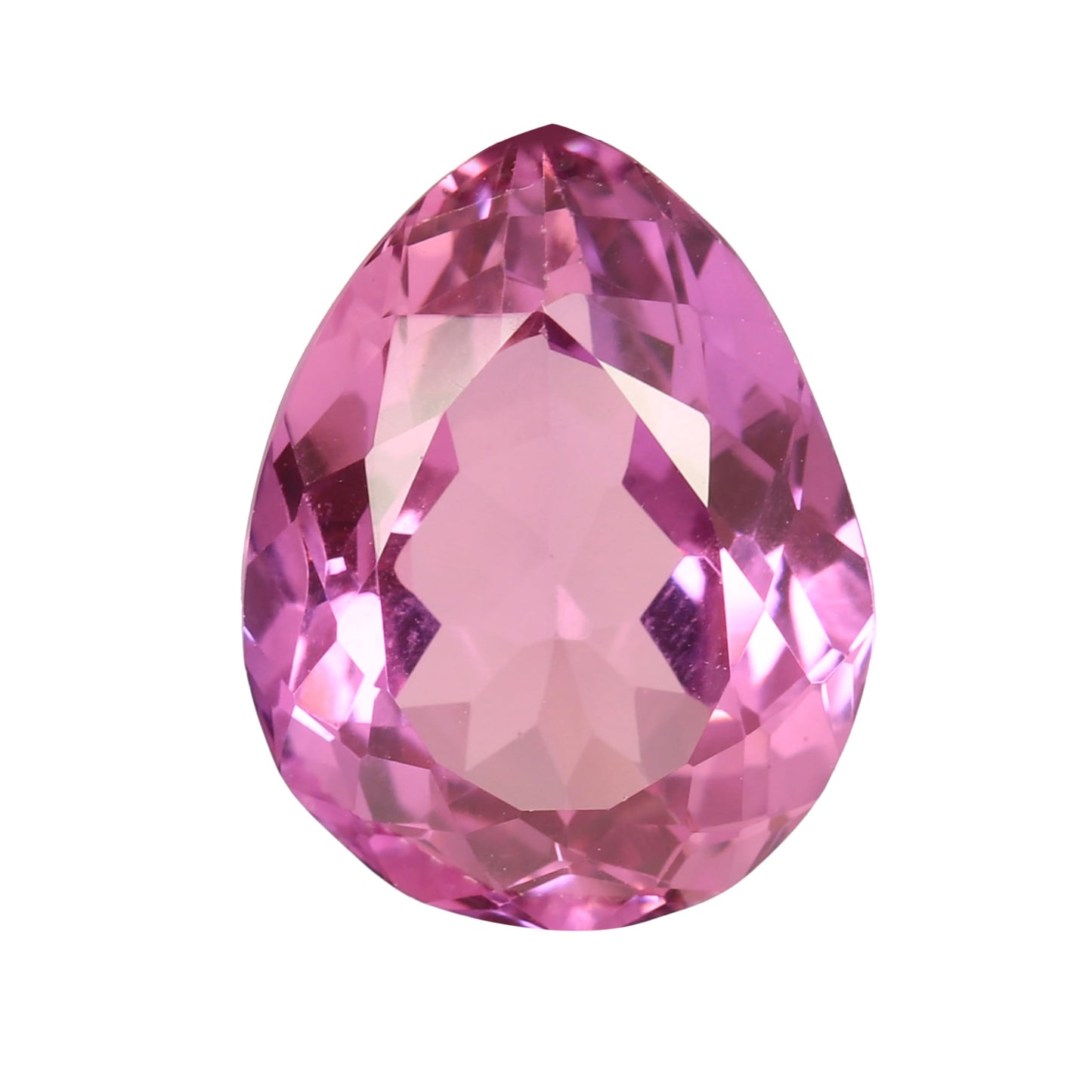 REAL-GEMS Jewelry Making Stone Certified 11.5 Carat Natural Brazilian Pink Kunzite Pear Cut Loose Gemstone