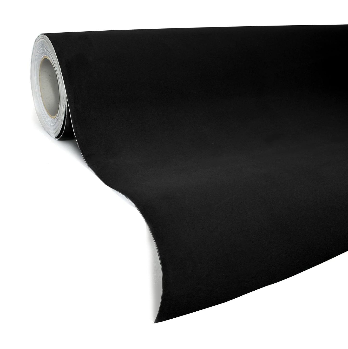 VVIVID Black Felt Matte Suede Vinyl Wrap Sheet Rolls (25ft x 52 Inch)