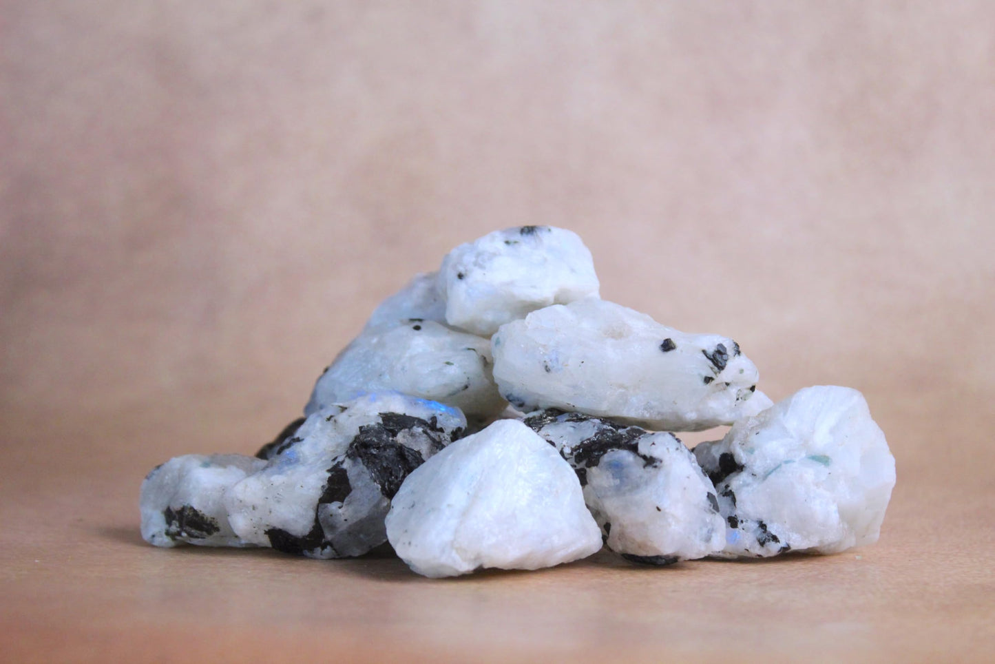 Rainbow Moonstone Raw Crystals – Large 1.25-2.0” Natural Healing Stones for Intuition, Chakra, Meditation, Reiki, Energy Work, Wire Wrapping, Tumbling & Spiritual Moon Magic Decor