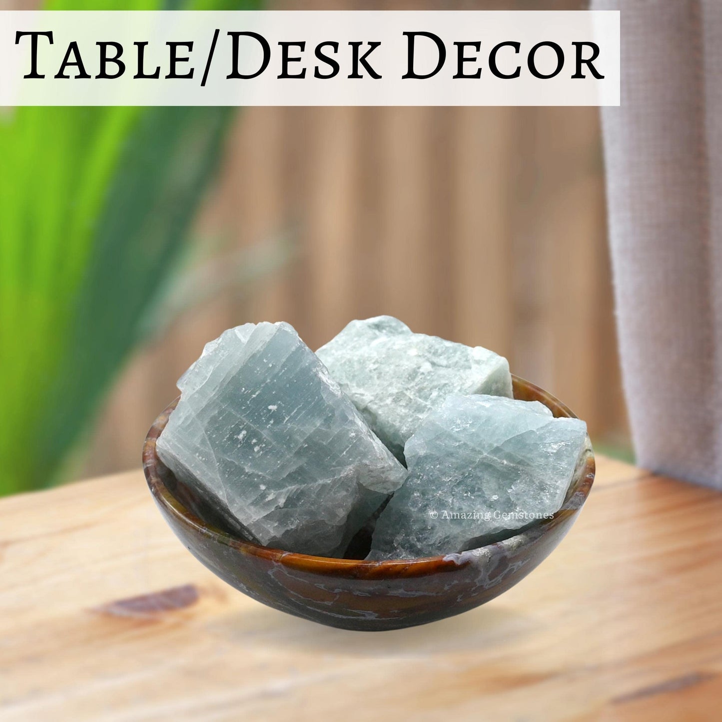Amazing Gemstone Aquamarine Raw Crystals and Healing Stones, Natural Rocks for Tumbling and DIY Raw Stones and Crystals (1 Piece)