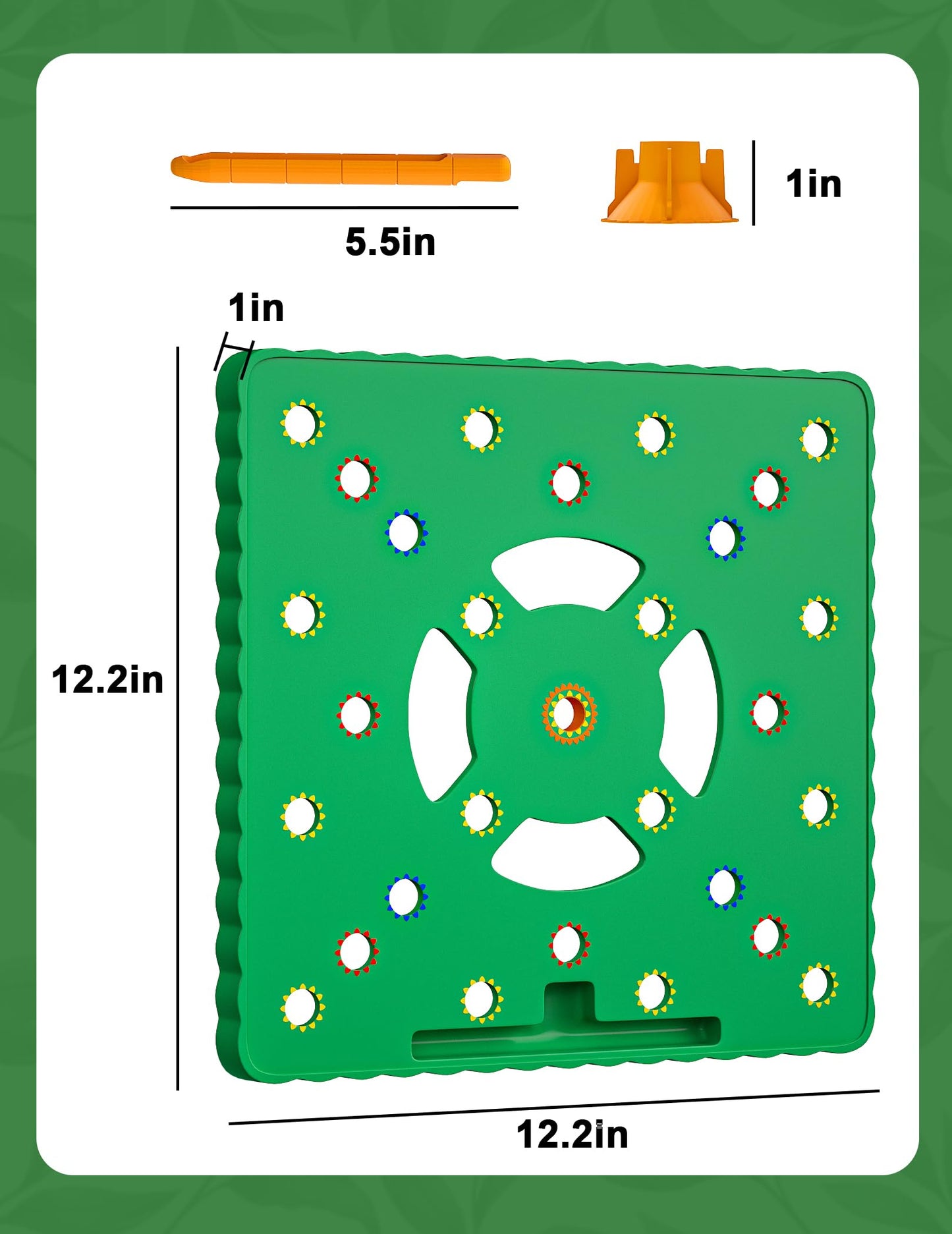 Seed Spacer Tool for Square Foot Gardens - Maximize Your Garden Space and minimize Weeds with This Premium Garden Tool