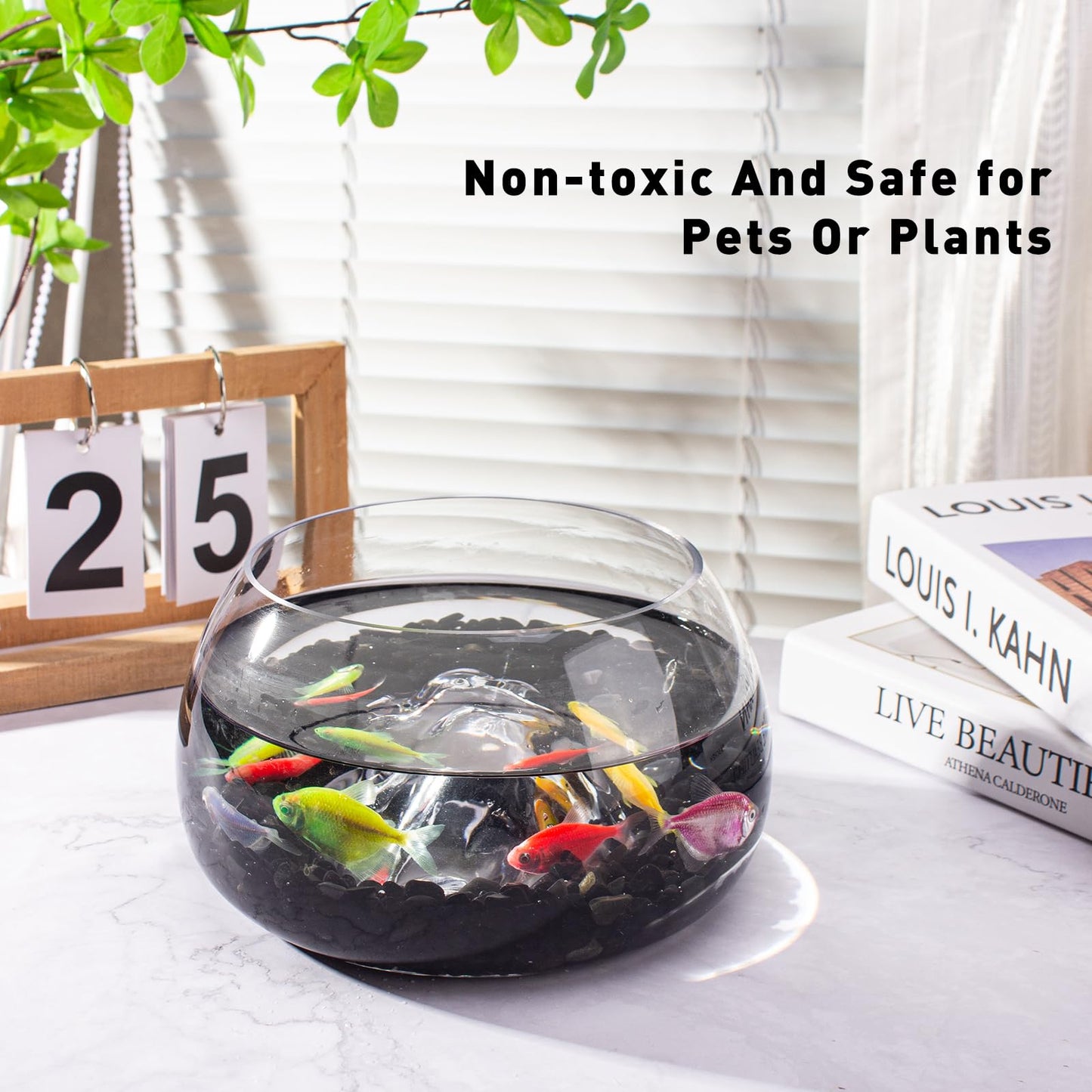 EZEELAI 0.5 Lb/230g Black Aquarium Gravel Rocks Fish Tank Marbles Pebbles Small, Polished Natural Tumbled Healing Crystal Chips Bulk Crushed Stones for Crafts|Fish Turtle Tank|Home Decoration - 7-9m