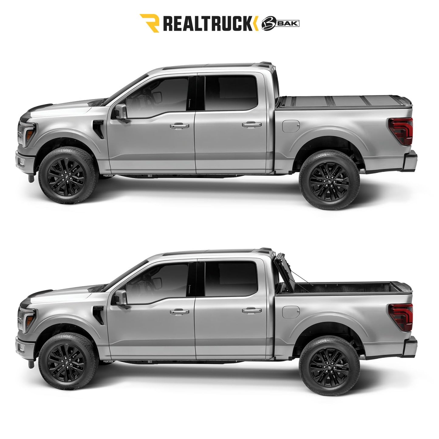 RealTruck BAK BAKFlip MX4 Hard Folding Truck Bed Tonneau Cover | 448426 | Fits 2016-2023 Toyota Tacoma w/OE Track System 5' 1" Bed (60.5")