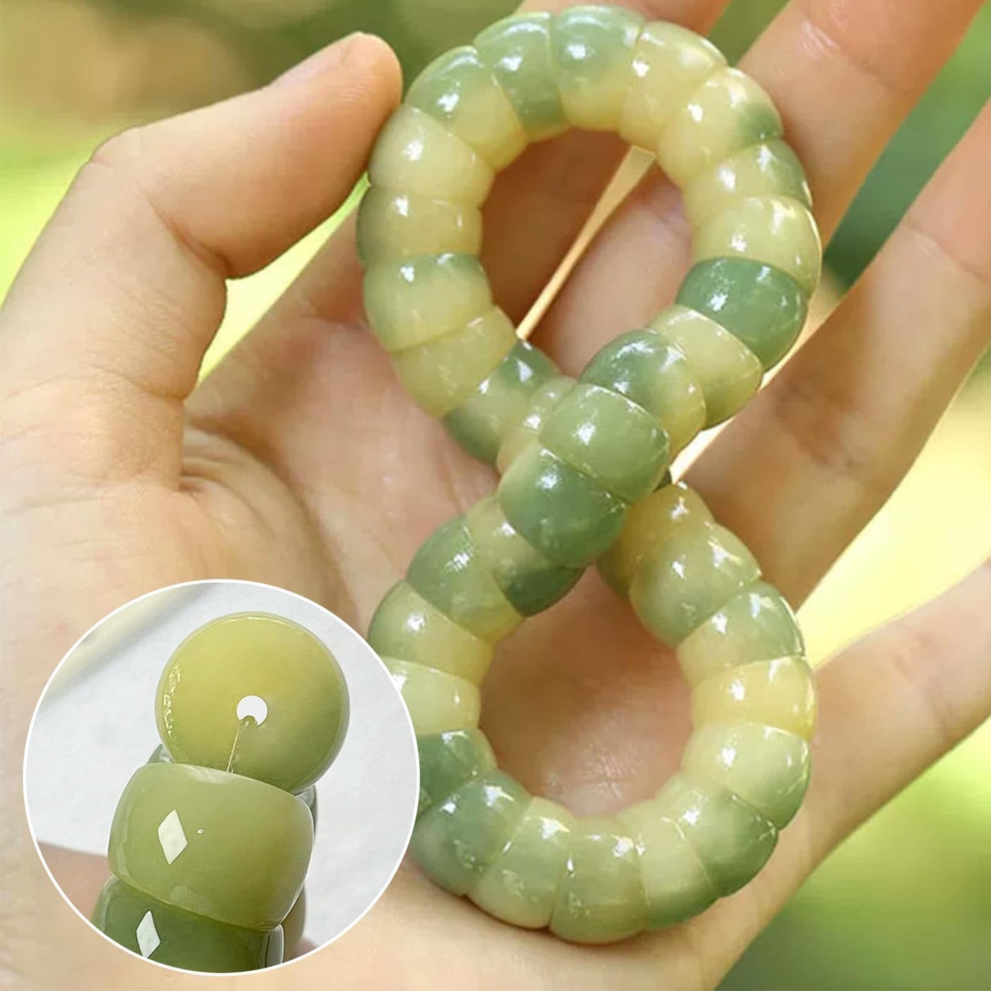 Frodete Bodhi Fidget Bracelet Bodhi Seed Bracelet Stretch Fidget Bracelet for Women Protection Healing Jewelry Gifts Anxiety Relief Items