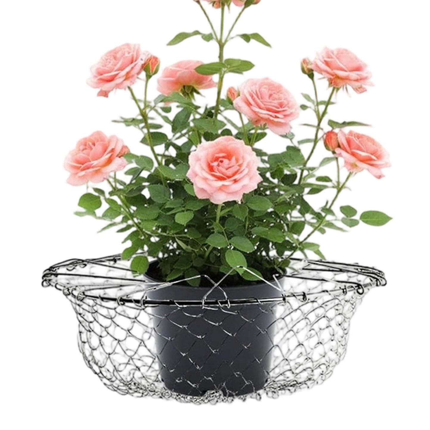 Adjustable Planter Insert - Plant Risers For Inside Pots | Heavy Duty Rustproof Stainless Steel Plant Pot With Chains | Adjustable Planter Fillers | For Outdoor Indoor Flower Potted Home
