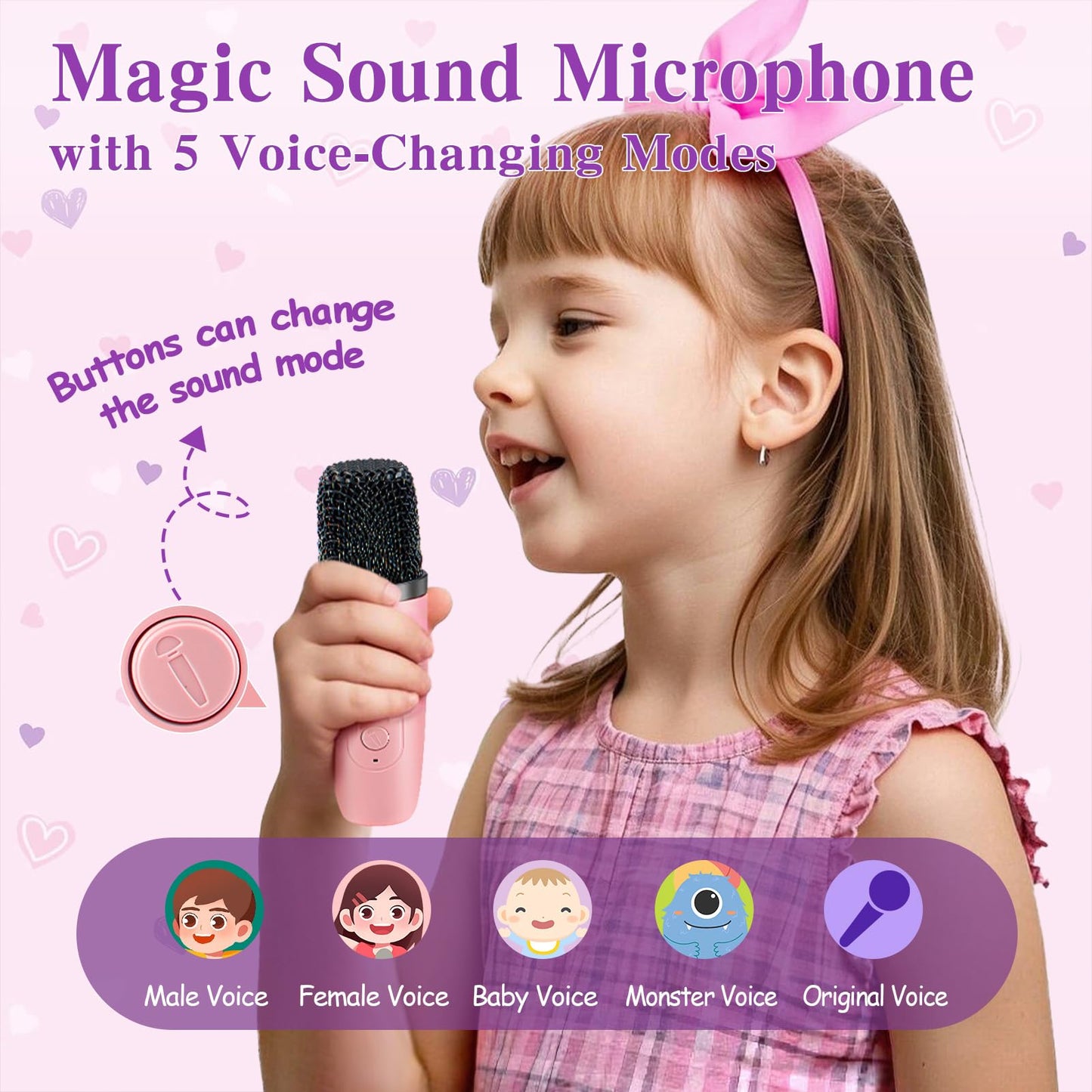 Toylink Unicorn Gifts for Girls Age 4 5 6 7 8 9 10, Kids Unicorn Toys with Mini Karaoke Machine/Glowing Blanket/Night Light/Headband/Bracelets, Birthday Graduation Gifts for Daughter Niece