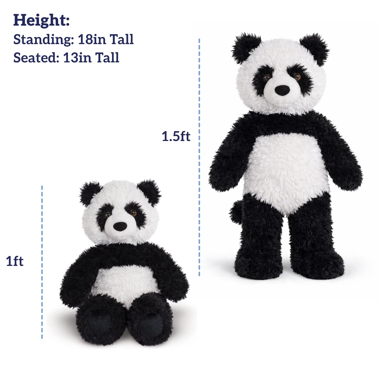 Vermont Teddy Bear 18 Inch Panda Stuffed Animal | Soft Panda Plushie | Cute Panda Plush Toy Gift | Perfect Easter Panda Bear Stuffed Animal | Cuddly Plush Toys for Kids and Adults