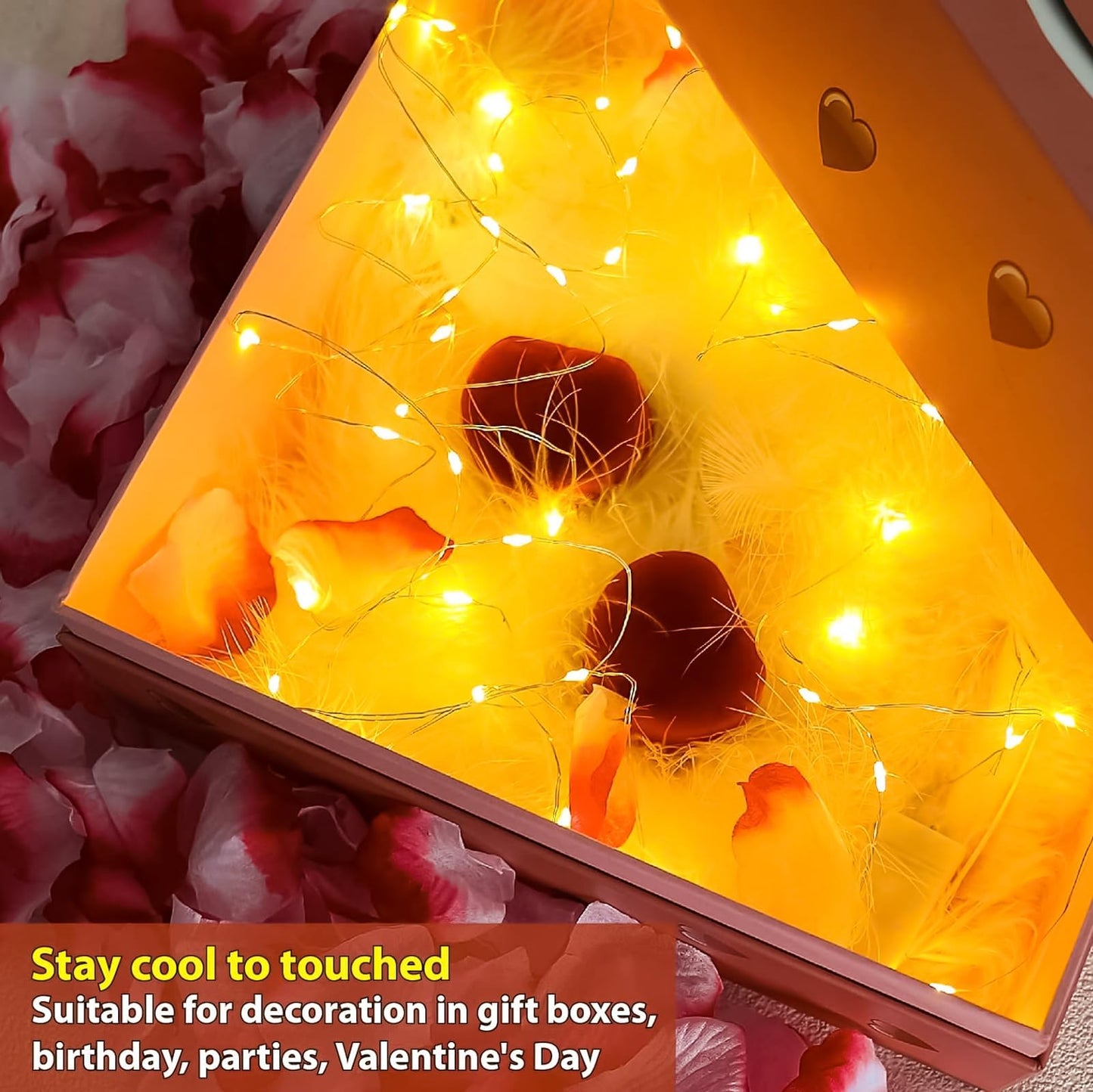 HXWEIYE 6 Pack Fairy Lights Battery Operated, 7ft 20LED Mini Firefly Starry Lights Mason Jar Lights for Indoor Outdoor Bottle Tree Party Wedding Halloween Thanksgiving(Warm White)
