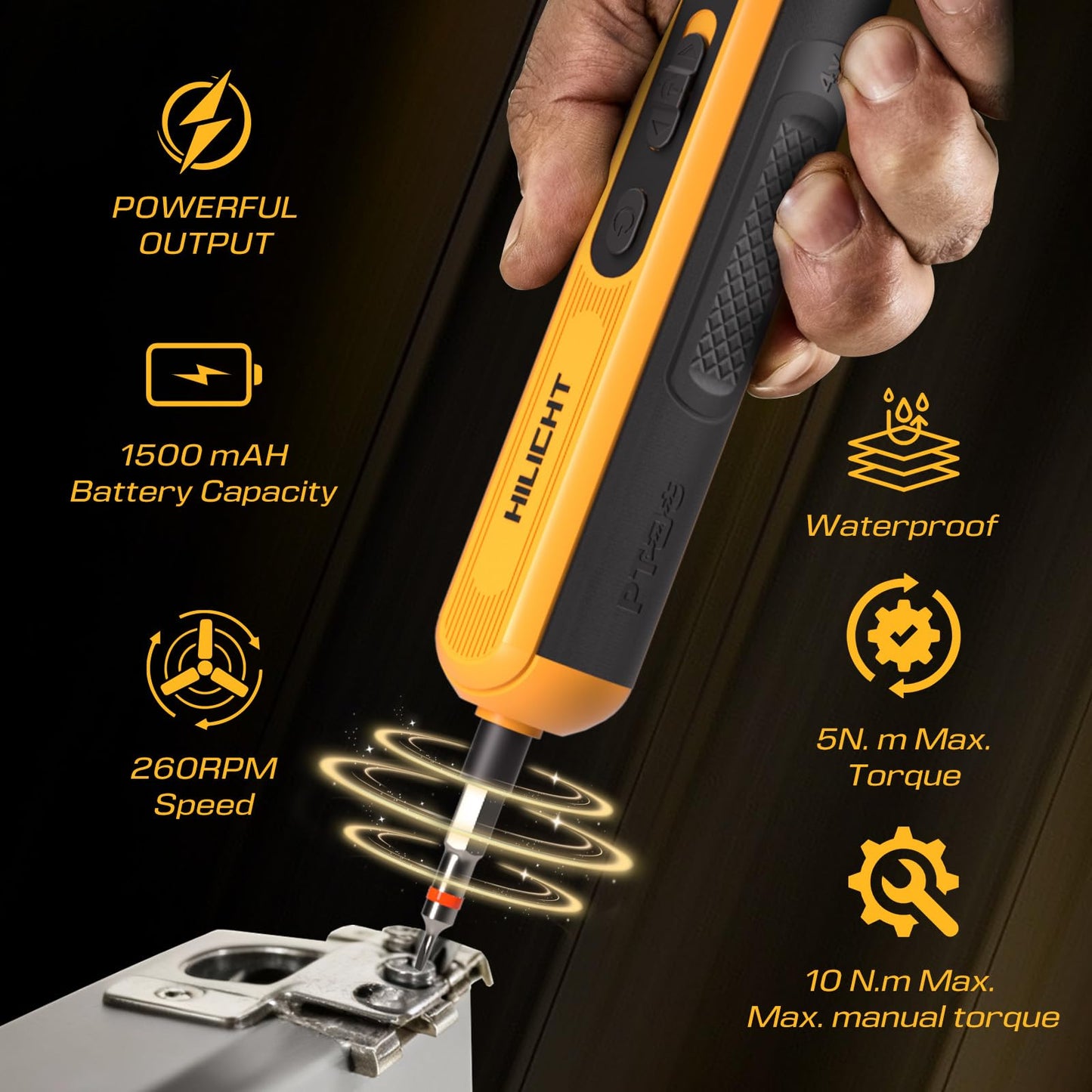 Precision Electric Screwdriver Set, 4V Cordless Mini Power Screwdriver with Push-to-Start & Button, 26 S2 Steel Bits, USB-C Rechargeable for Electronics, PC Repair & Furniture Assembly