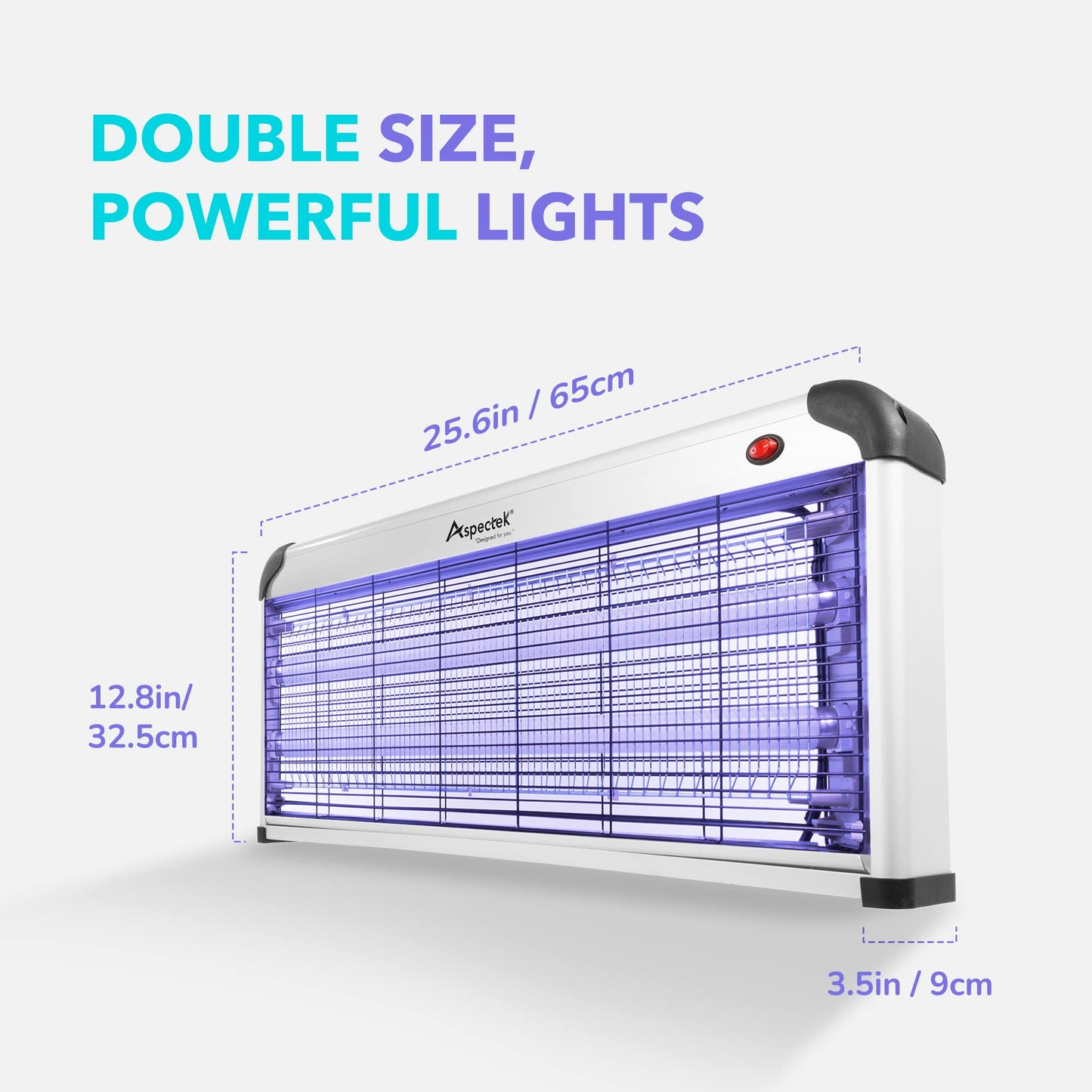 Aspectek 40W Electronic Bug Zapper – Wide Coverage Insect Killer, Mosquito, Fungus Gnat, Moth and Fly Trap with Powerful UV Light for Indoor Use