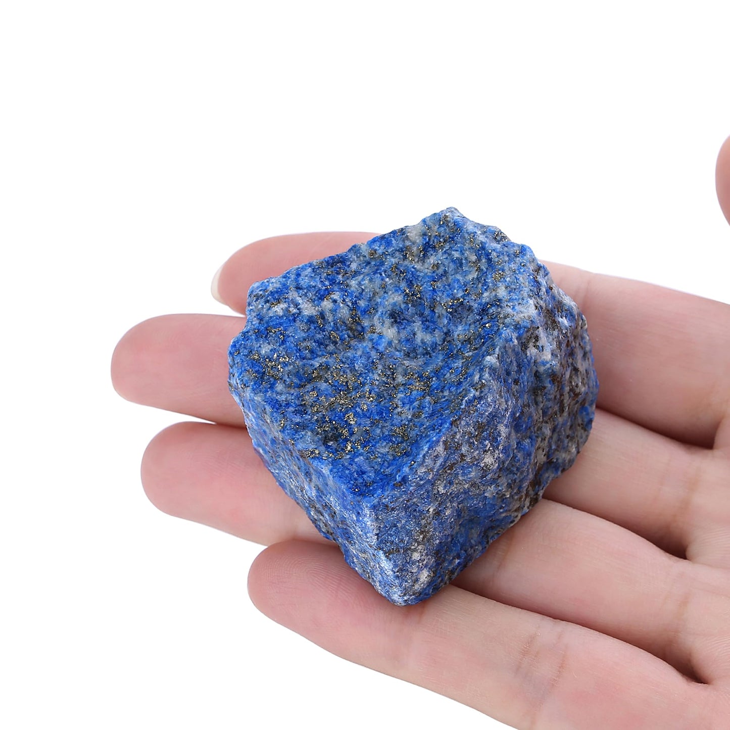 XIANNVXI Lapis Lazuli 1.8-2.2" Large Raw Crystals and Healing Stones Natural Rough Crystal Rocks for Decor Gifts Tumbling Cabbing Polishing Fountain Rocks 1PCS