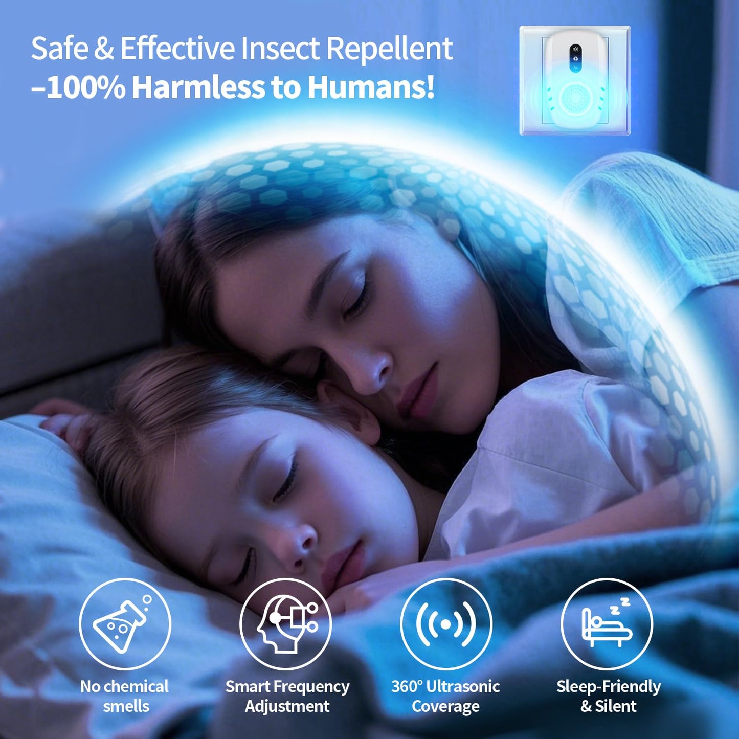 2026 Cvtayn Upgraded Ultrasonic Pest Repellent Indoor Repeller, Mouse Traps, Repellent Roach, Mouse, Bugs, Mosquito, Mice, Spider, Ant, Rodent Repellent Ultrasonic Plug in, 3 Mode Switching, 10 Packs
