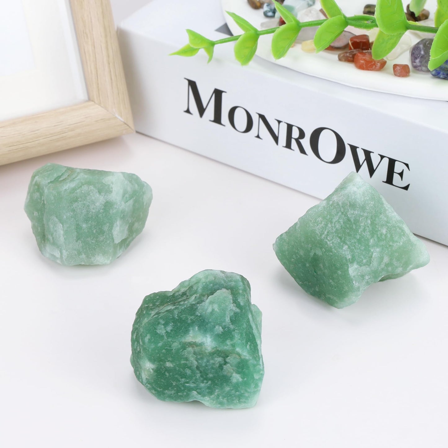 XIANNVXI Green Aventurine 1.8-2.2" Large Raw Crystals and Healing Stones Natural Rough Crystal Rocks for Decor Gifts Tumbling Cabbing Polishing Fountain Rocks 1PCS