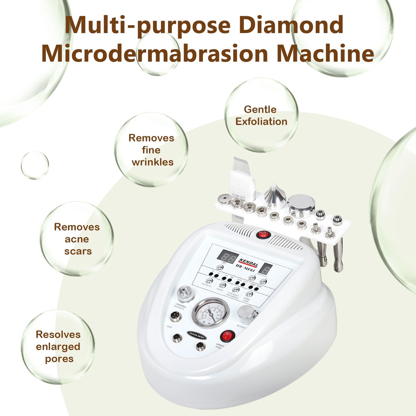 Kendal 3 in 1 Professional Diamond Microdermabrasion Machine