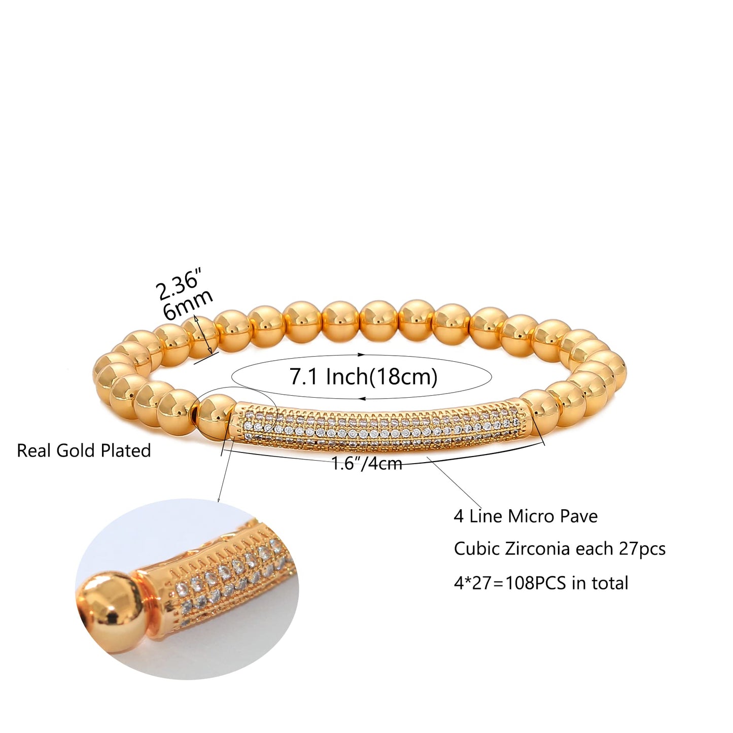 GOOJIDS Surfer Heishi Clay Bead Bracelets for Women Bohemian Stackable Gold Plated Beaded Stretch Bracelets Elastic Layering Friendship Bracelets Set Boho Jewelry