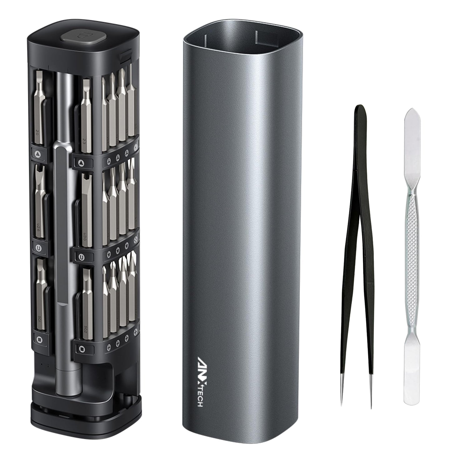 46 in 1 Precision Screwdriver Kit with Magnetic Bits & Metal Case, Compact Repair Tool Kit for Phone, Computer, Laptop, PC, Watch, Glasses, DIY, Drone, Game Console, Robot, Models & Electronics