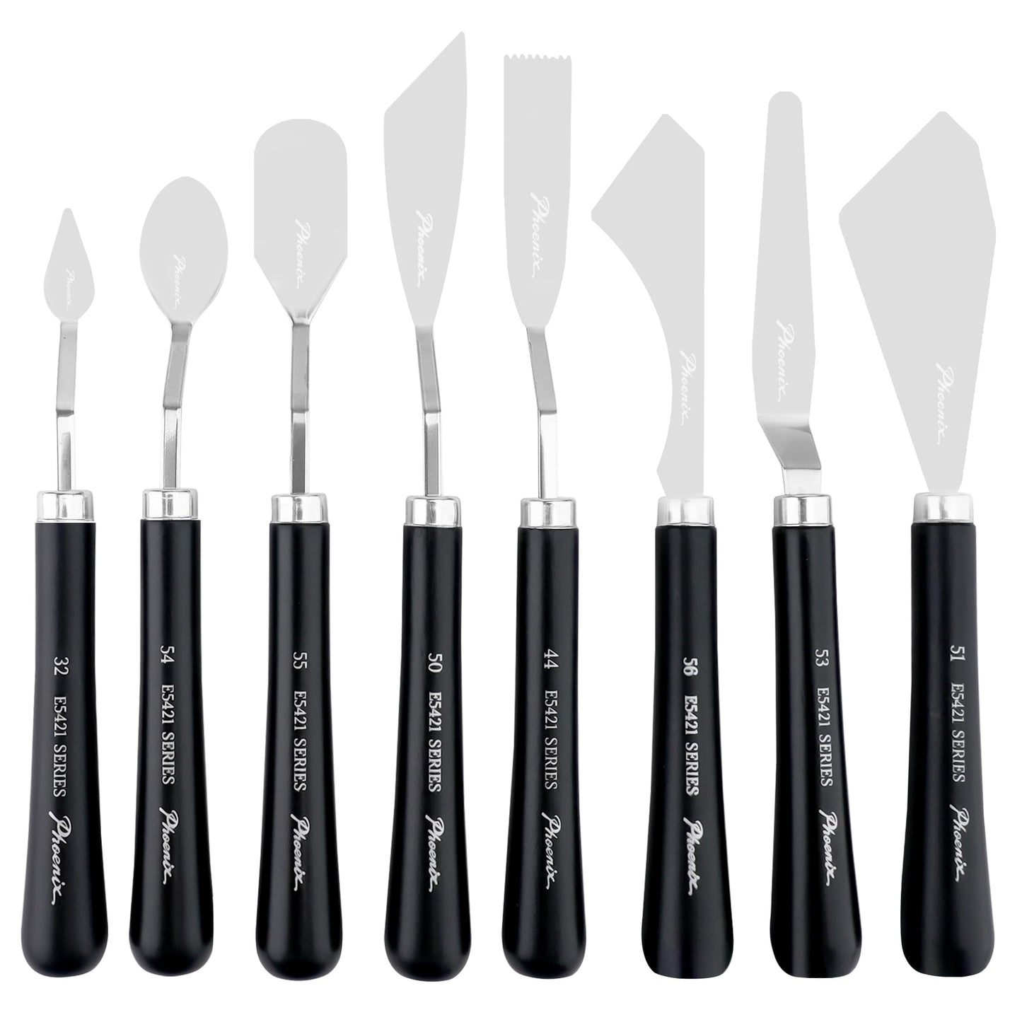 PHOENIX Flexible Palette Knife Set - 8 Pieces Stainless Steel Painting Knives with Gift Box, Art Knife Paint Spatula for Oil Acrylic Paint