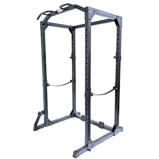 HulkFit Multifunctional Gen 2 Pro Series Power Cage Squat Rack with Home Gym Attachments and Accessories - Black