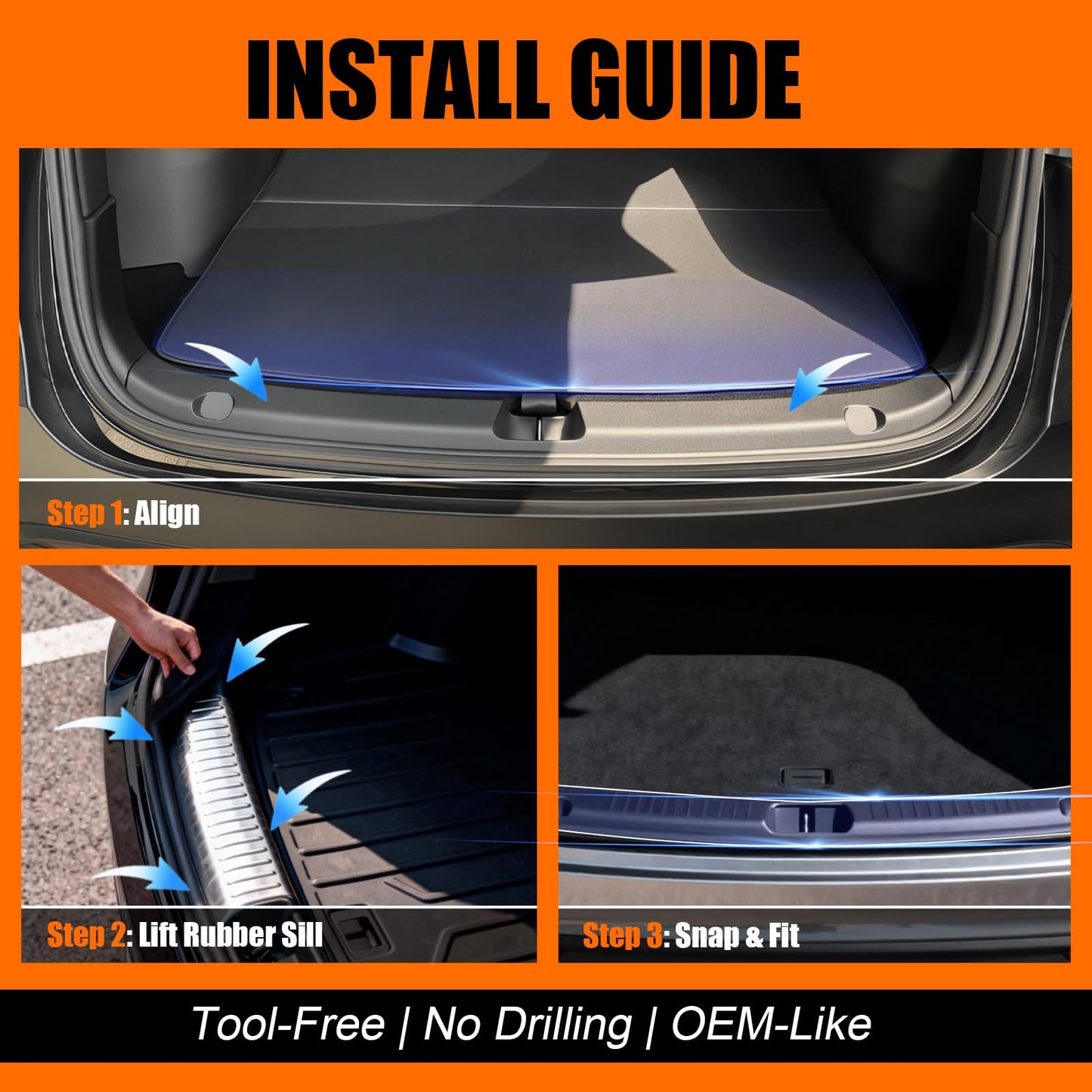IXMAG Rear Bumper Guard compatible with 2025 2026 Tesla Model Y Juniper TPE Anti-Scratch Trunk Sill Protector Waterproof for Tesla Model Y Accessories