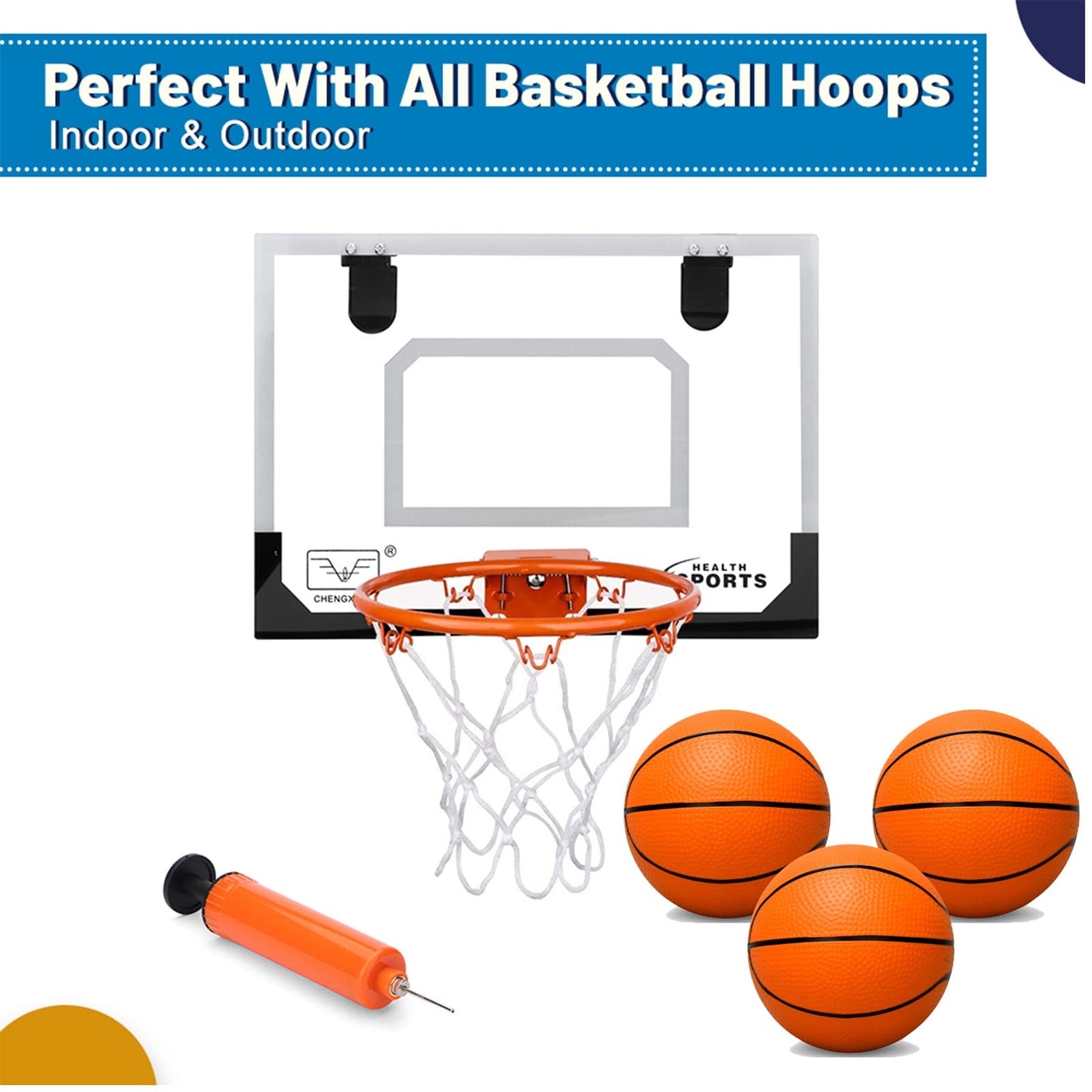 Mini Toy Basketballs, Small 6 Inch Replacment Ball for Indoor Mini Basketball Hoop, 6" Small Replacement Basketball, Toddler Balls, Beach Sand Toy Rubber Ball for Inflatable Pool Hoop Kids Adult