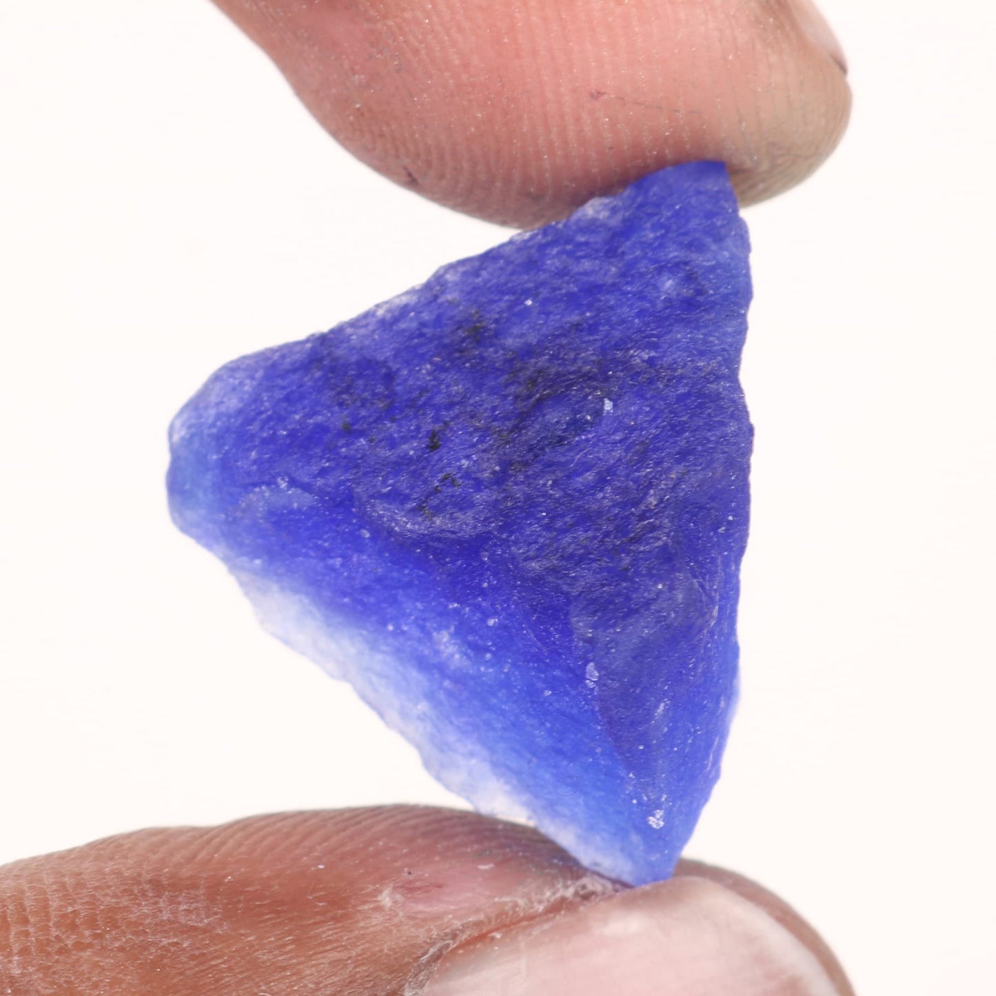 REAL-GEMS 19.00 Ct Natural Raw Blue Sapphire Gemstone Beads Loose Crystals for Jewelry Making DIY Necklace Gem Supplies
