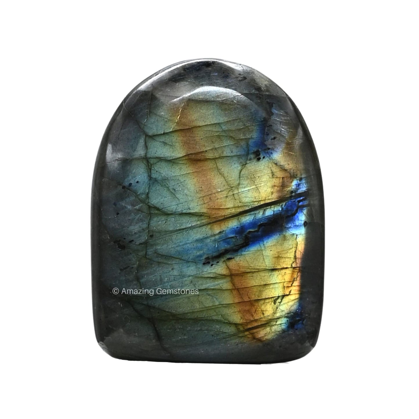 Amazing Gemstone Labradorite Crystal Standing Palm Stone - Labradorite Palm Stones and Crystals, A++ Grade Gemstones and Crystals - Healing Crystals and Healing Stones Office Home Decor Gifts
