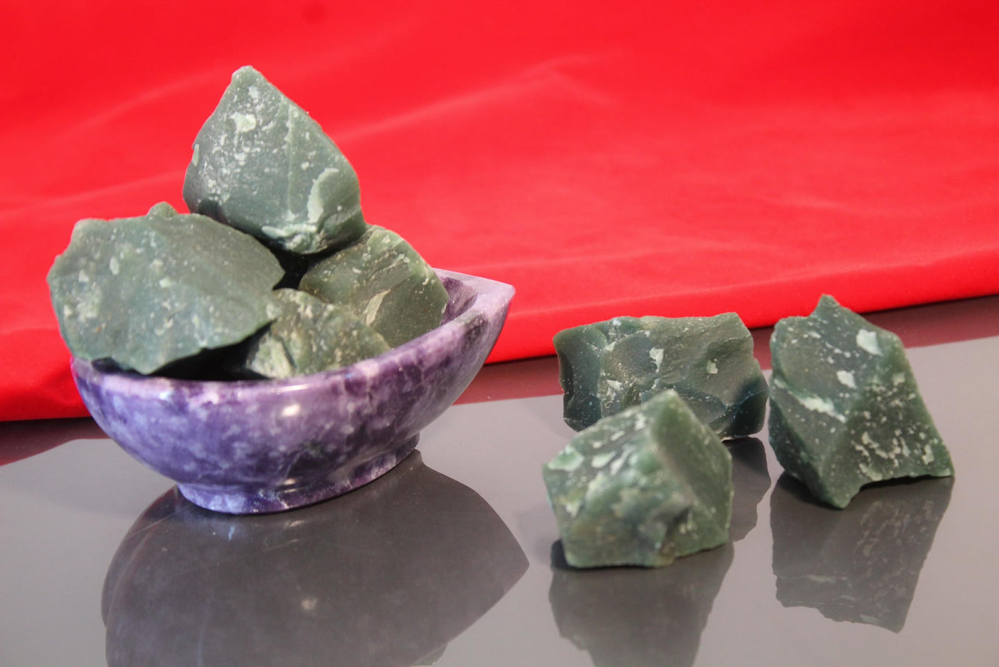 Green Jade Raw Crystals – Large 1.25-2.0” Natural Healing Stones for Luck, Prosperity, Meditation, Chakra, Reiki, Crystal Grid, Energy Work, Wire Wrapping & Spiritual Home Decor