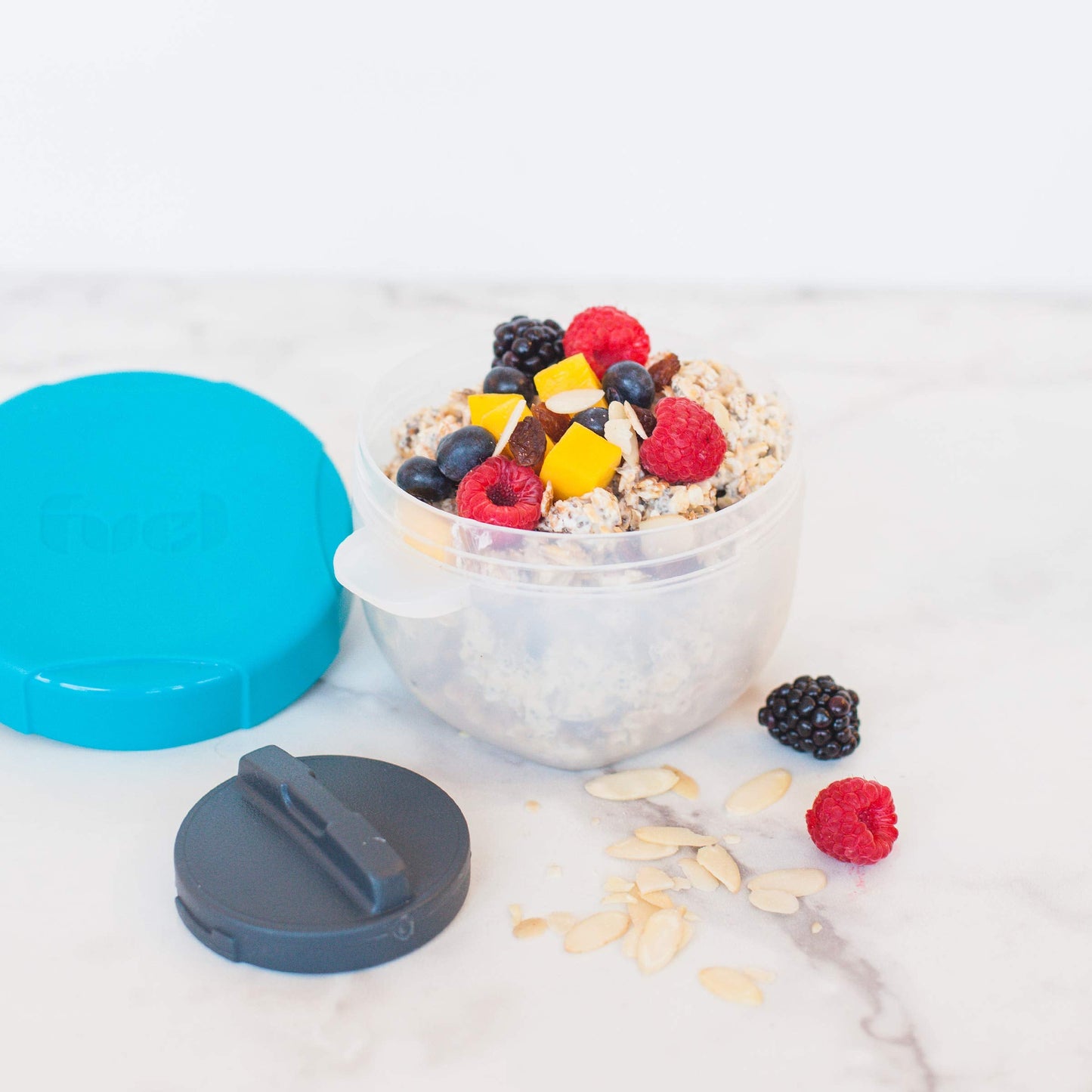 Trudeau Milk Cereal Container, Tropical