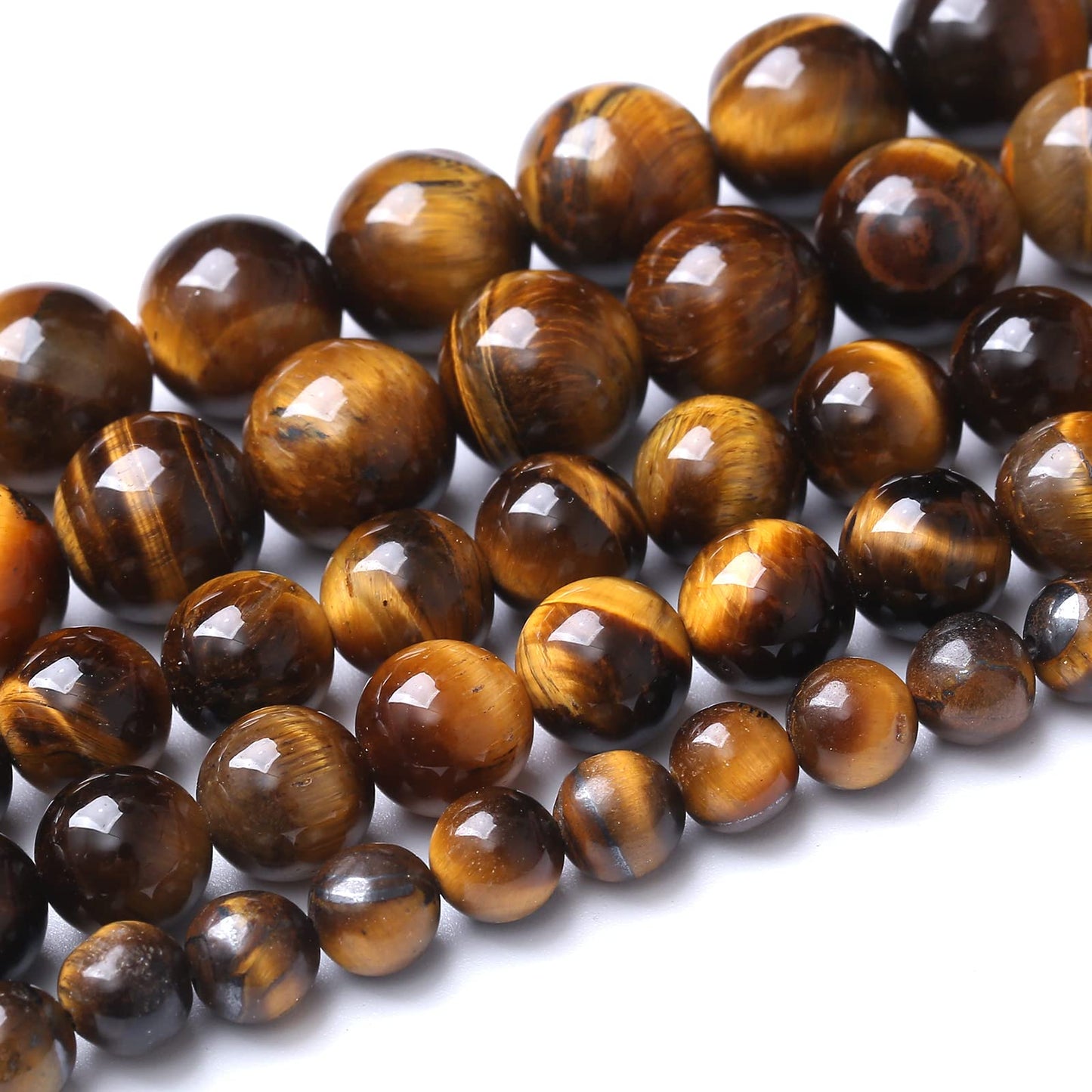 6mm 60pcs AAA Yellow Tiger Eye Gemstone Beads Natural Round Loose Crystal Energy Stone Healing Power for Jewelry Making 1 Strand 15" (6mm, Yellow Tiger Eye Stone)