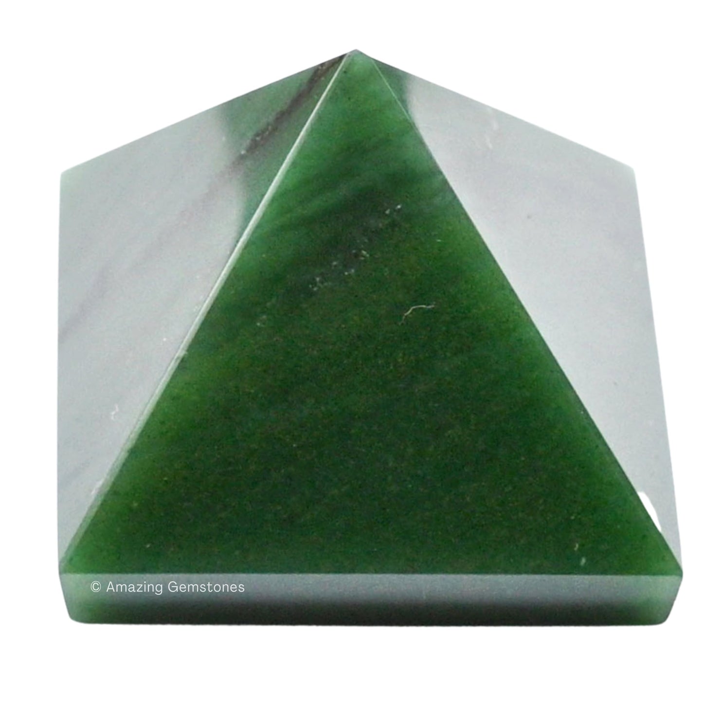Amazing Gemstone Green Aventurine Pyramid Crystal Healing Stones - 1.5" Great Pyramid Figurine of Natural Stone Pyramid for Meditation, Reiki, Chakra Balancing and Crystal Pyramids Grid