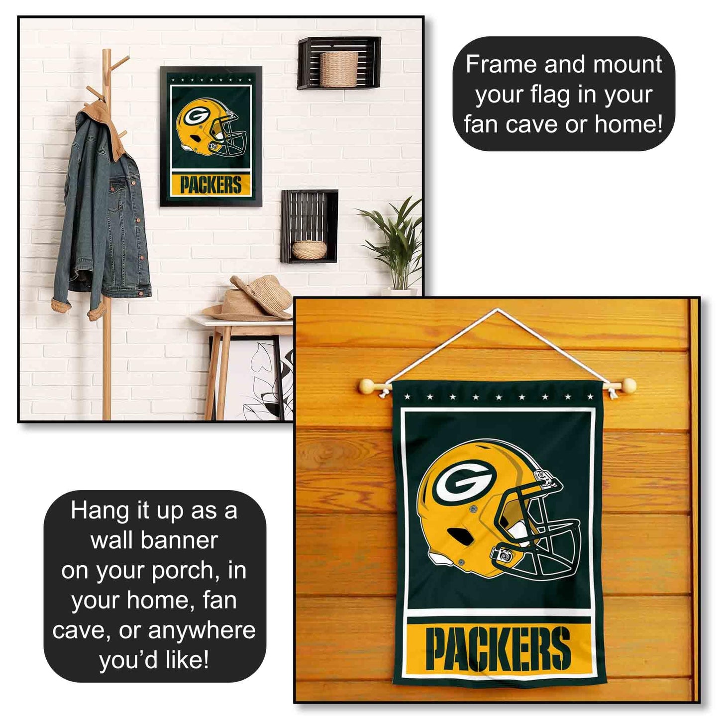 Green Bay Packers Decorative Yard Garden Flag