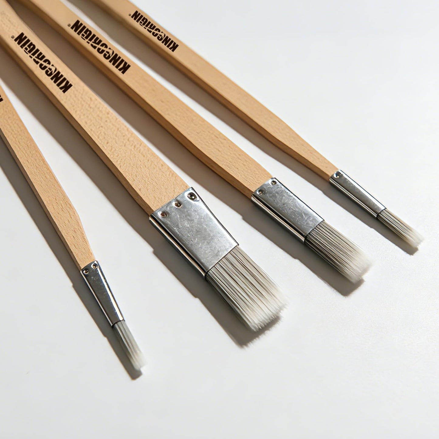 Trim Paint Brushes Set of 8-0.25", 0.5", 0.7", 1" Slant Lining Fitch Paint Brushes for Detail, Small Cutting in Brushes for Trim, Edges and Crafts