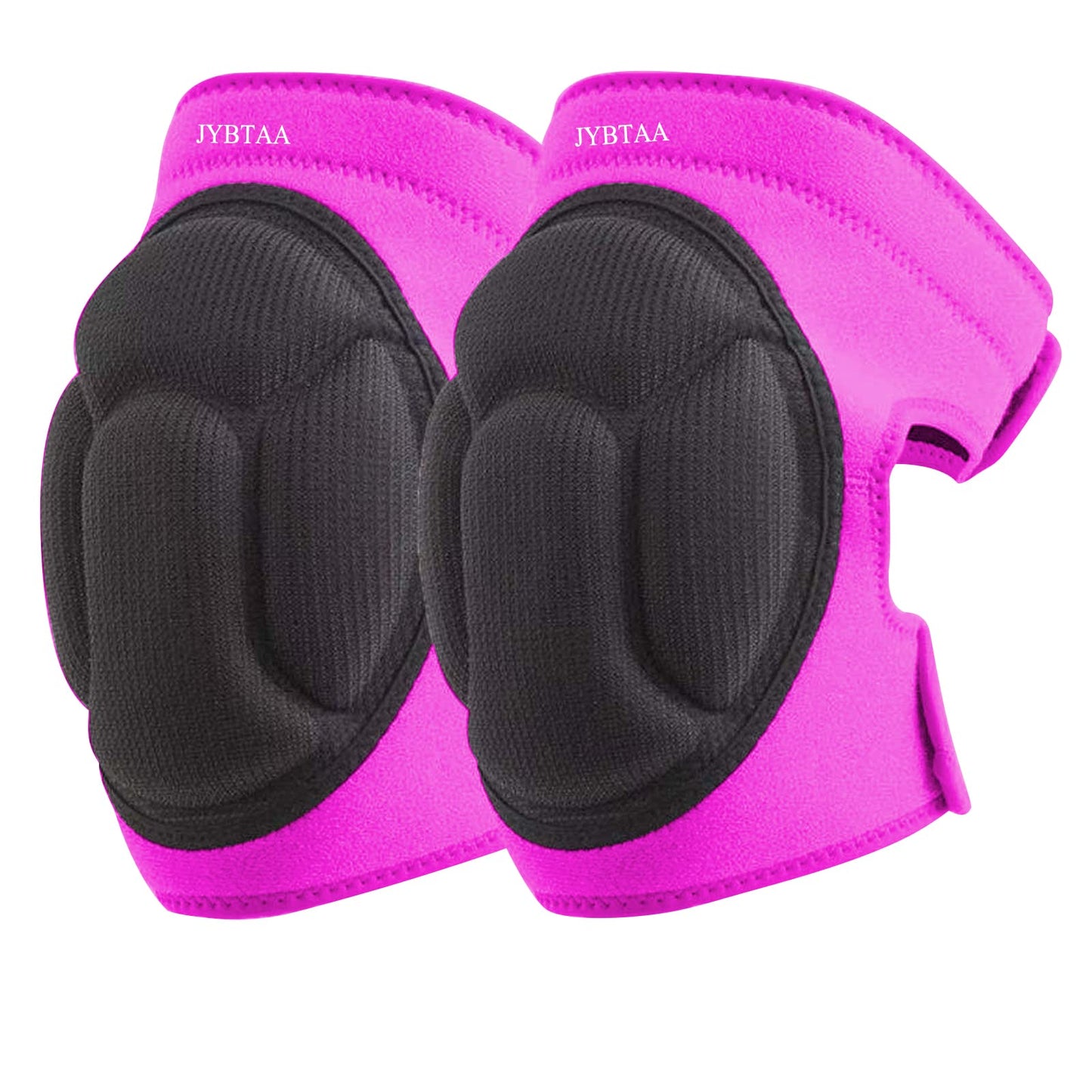JYBTAA Women Knee Pads for Cleaning House Floors,Gardening Work,Carpet, Kneeling Kneepads with Soft Inner Liner, Adjustable knee pads Suitable for Adult and Elderly for Garden,Flooring Yard,Pink L, (1 Pair)