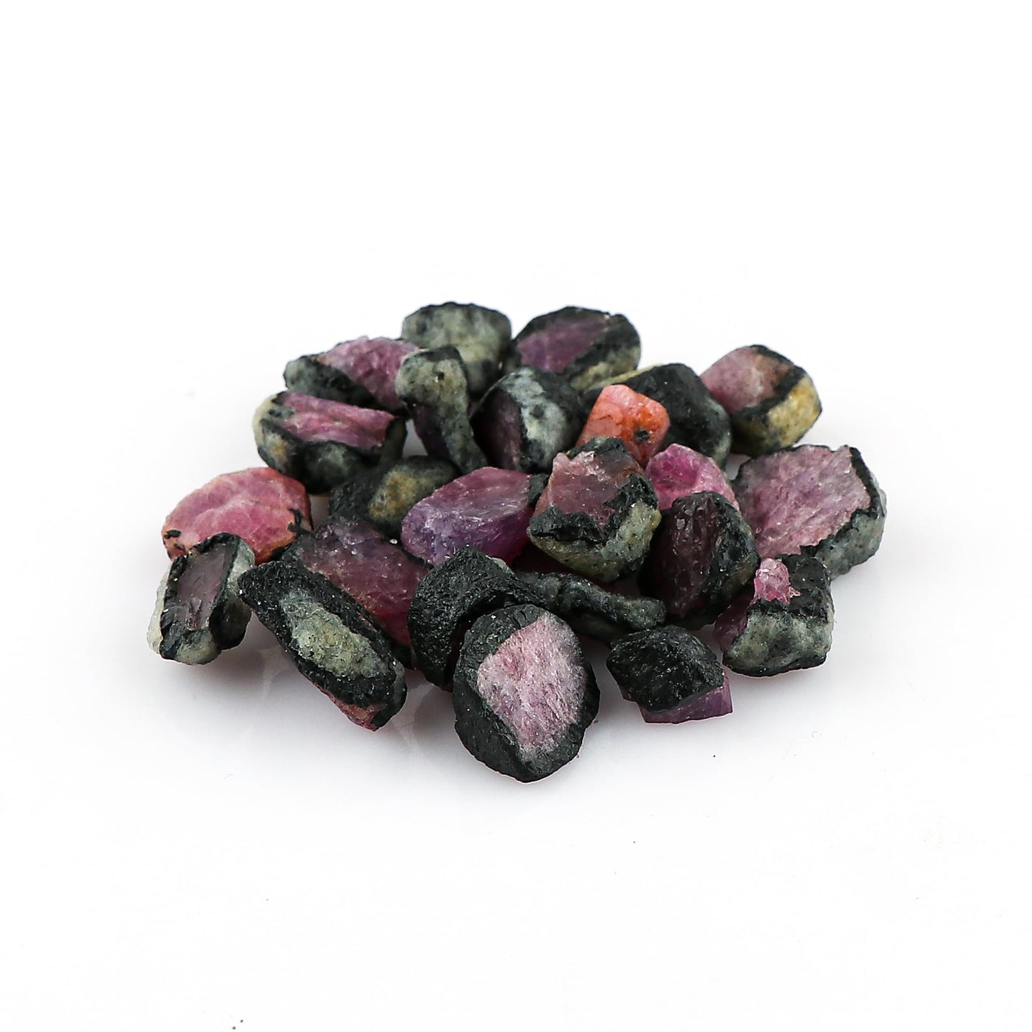 GEMKORA 50 carats Raw Ruby Zoisite Rough Slice Gemstone, Natural Crystals, Healing Stones, Wholesale Bulk Lot, Jewelry Making Supply, Stone, DIY Stones