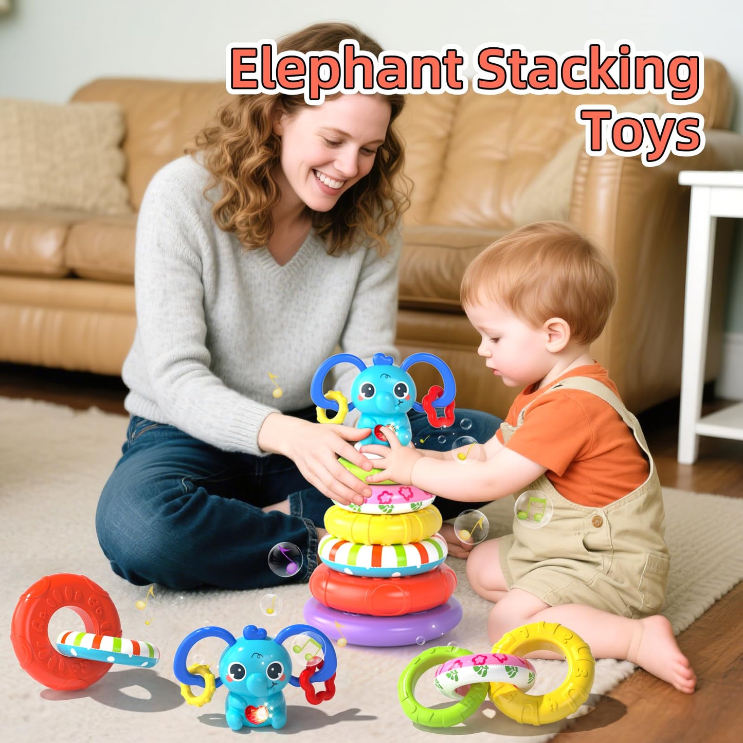 4 in 1 Baby Toys for 6-12 Months, Infant Sensory & Stacking for 1 Year Old, Dinosaur Busy Cube Toys for Babies 6-9-12 Months, Piano Xylophone Musical Travel Toy, Christmas Birthday Gifts for Toddler