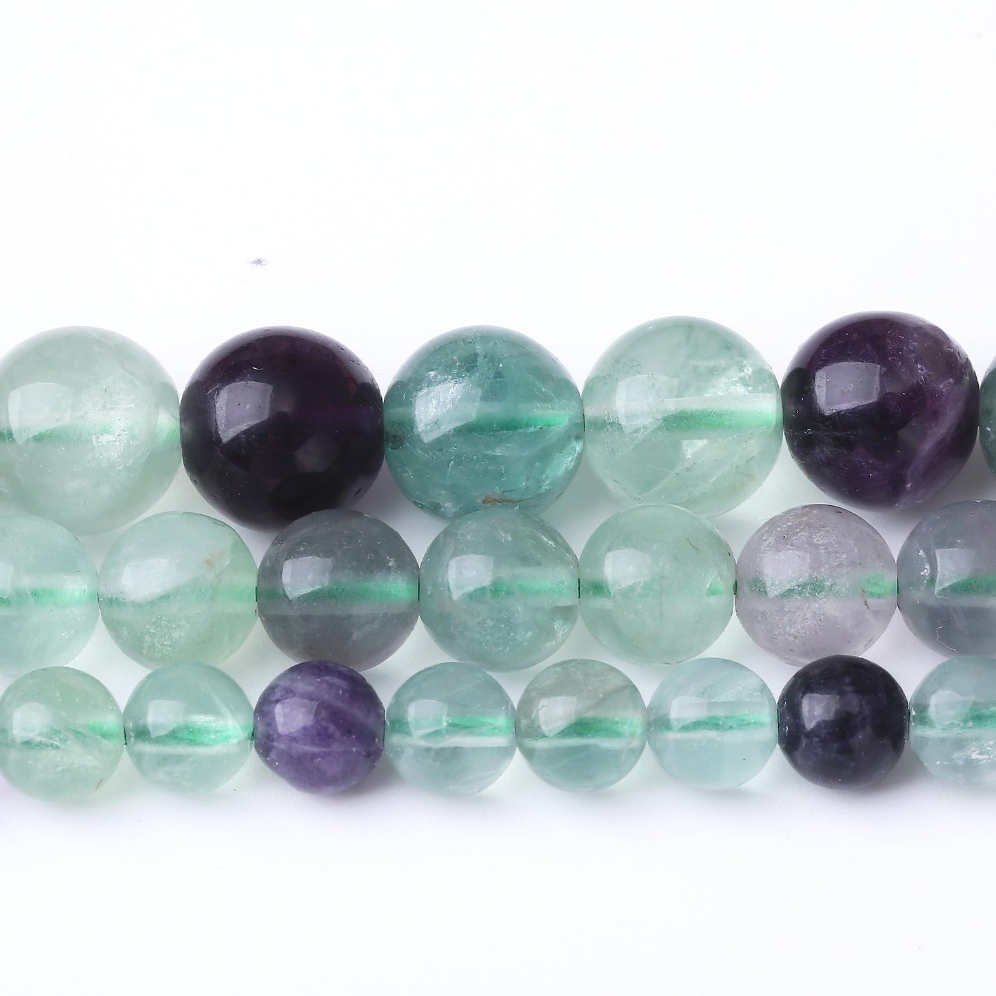 60PCS 6MM Natural Fluorite Stone Beads Energy Healing Beads for DIY Jewelry Bracelet Necklace Making for Jewelry Making15Inch