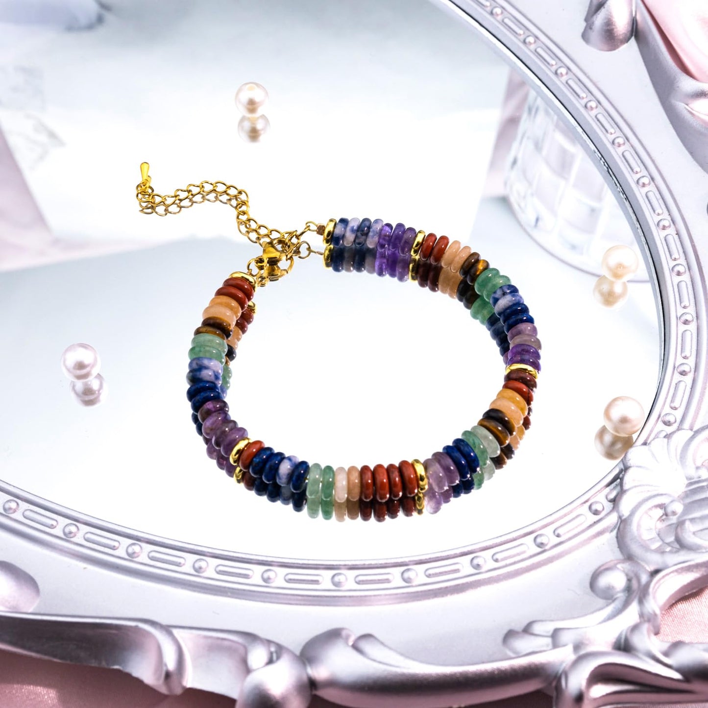 igvean Healing Crystals Chakra Bracelets Healing Gifts for Women Spiritual Gifts Anxiety Bracelet for Women Birthday Gift Ideas Mothers Day Christmas Gift for Best Friend Mom Daughter Coworker