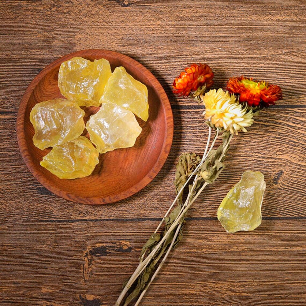 Zenkeeper 1Lb Authentic Raw Citrine Crystal Stone Rough Gemstones Fountain Rocks for Tumbling, Cabbing, Polishing, Wire Wrapping, Wicca & Reiki Crystal Healing