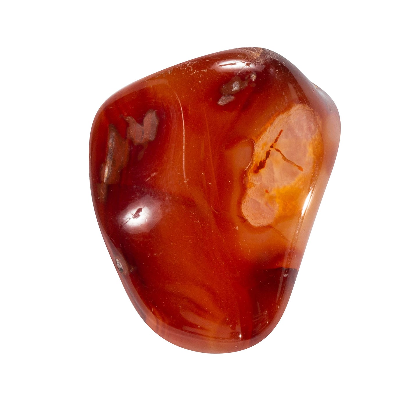 The Chrysalis Stone | Carnelian | Tumbled Stone | Size 0.75" - 1.25" | 1 Pc | Crystals and Healing Stones, Spiritual Gifts for Women, Reiki, Chakra, Witchcraft, Yoga, Meditation Accessories