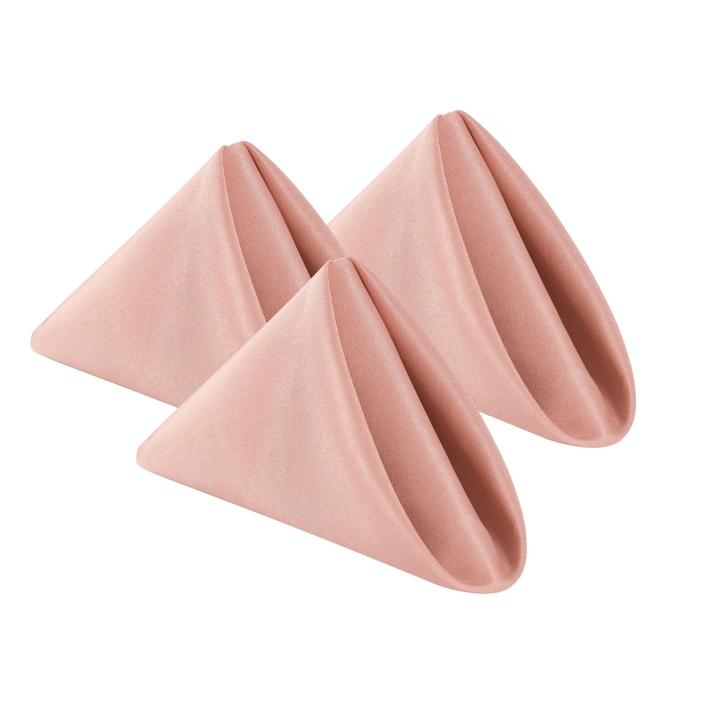 Bailarina Cloth Napkins Set of 80,17x17 inches Dinner Napkins Cloth Washable,Polyester Square Table Cloth Napkin Bulk with Hemmed Edges Ideal for Banquets, Parties and Weddings-Dusty Pink