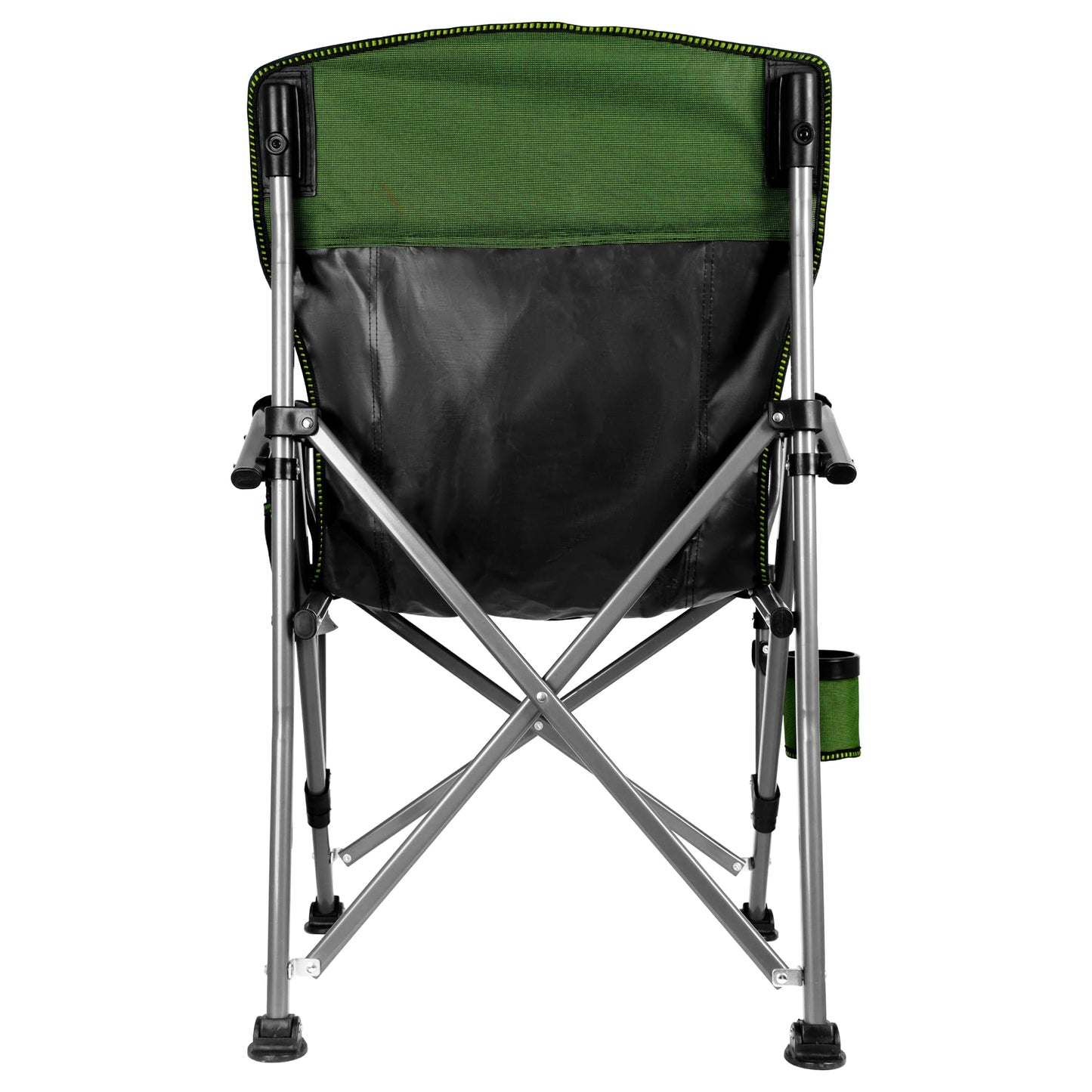Anmiro Folding Camping Chair with Cup Holder and Storage Bag, Heavy Duty Support 400 LBS, Oversized Collapsible Portable Camping Chair for Outdoor Camp, Picnic, Travel, Fishing Green