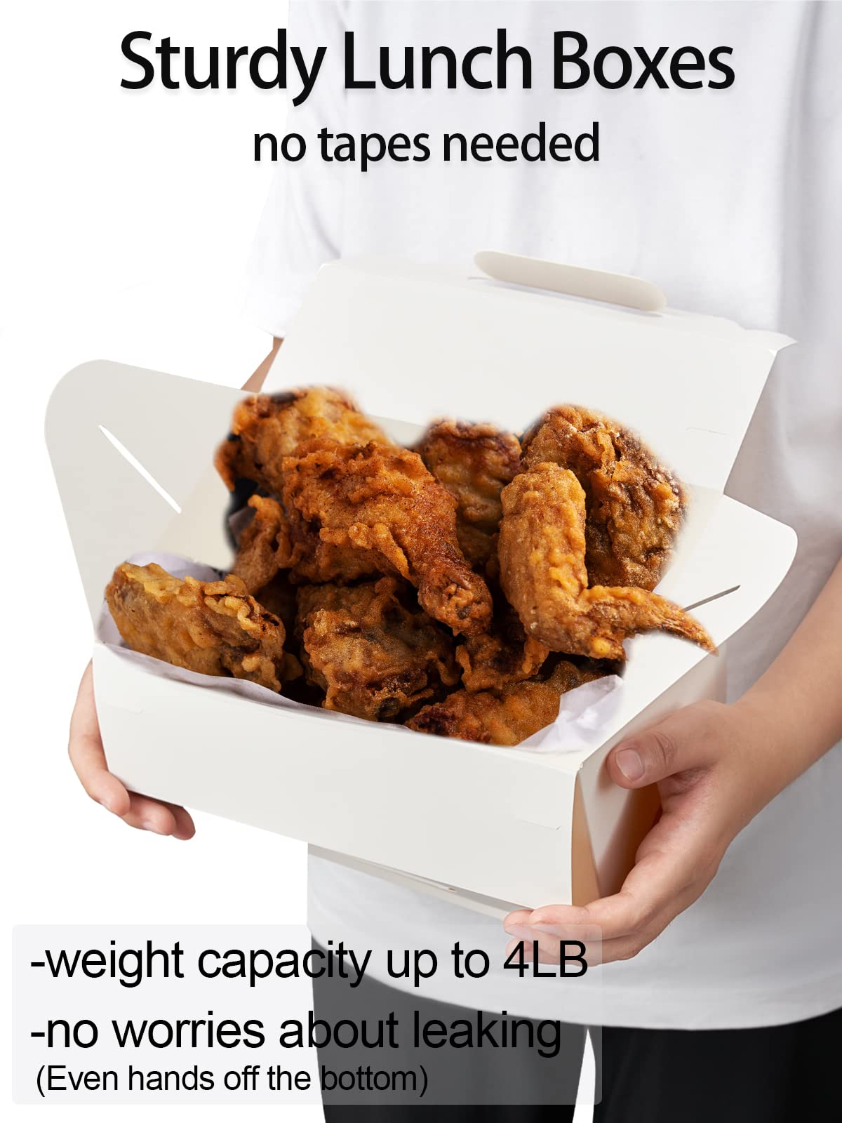 Happyhiram 30 CT Large Welcome Boxes with Handles White, 9x6x6 Gable Gift Easter Boxes Cardboard Paper Party Favor Boxes Barn Style Carry Out Box Recyclable Paper Gift Packaging Boxes for Food Box Lunch Cookies Donuts Baby Shower Bridal Shower Wedding