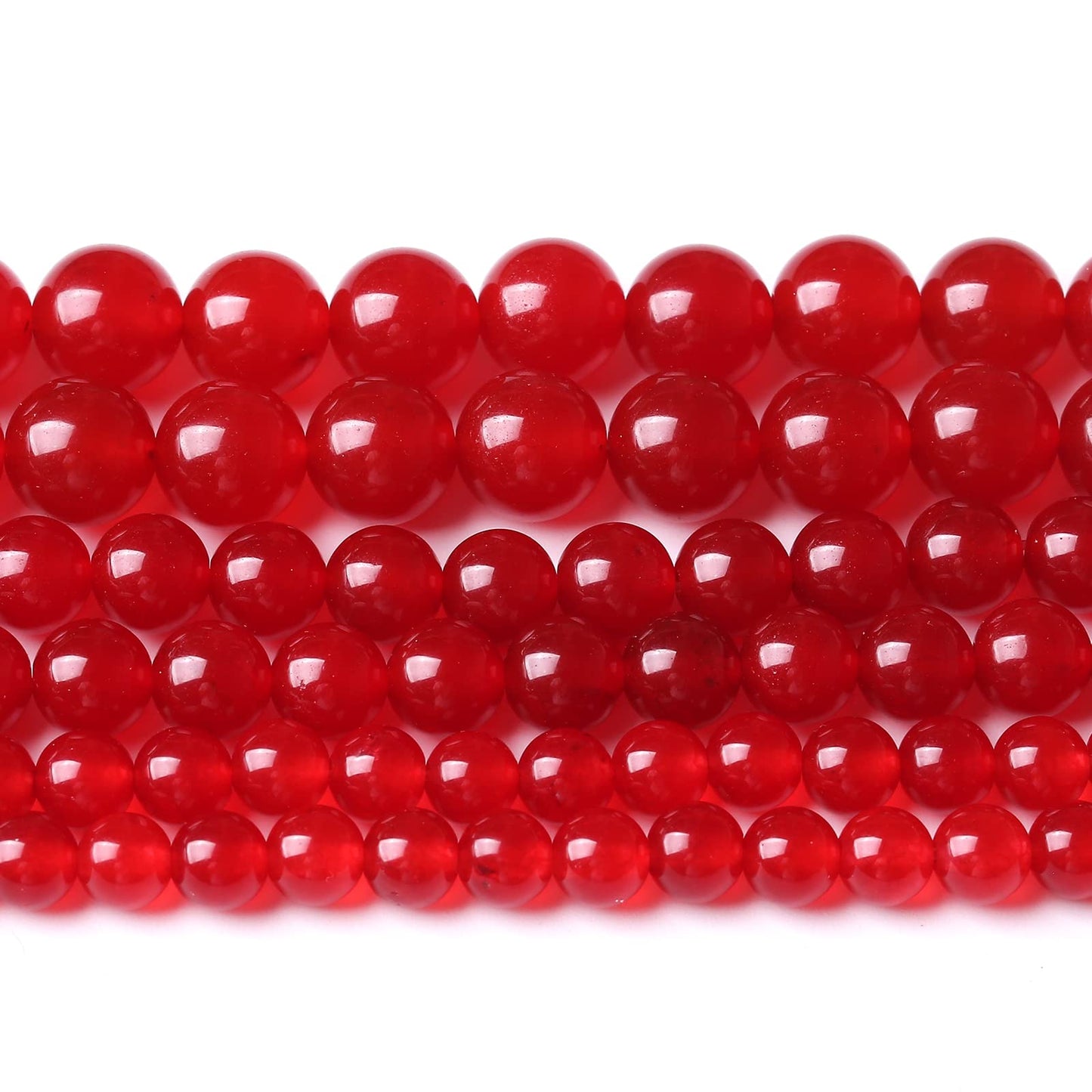 36PCS 10MM Red Chalcedony Beads Energy Healing Beads for DIY Jewelry Bracelet Necklace Making for Jewelry Making 15Inch