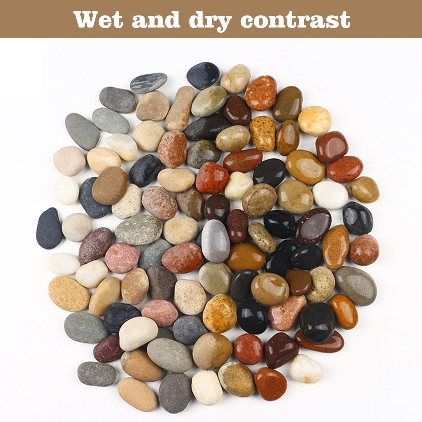 FAHAXIKI Natural River Rocks-10 lbs of Pebbles and River Stones,1-2 Inch Plant Rocks for Landscaping,Garden Paving,Crafting,Walkways,and Outdoor Decorative Stone,Mexican Beach River Rocks