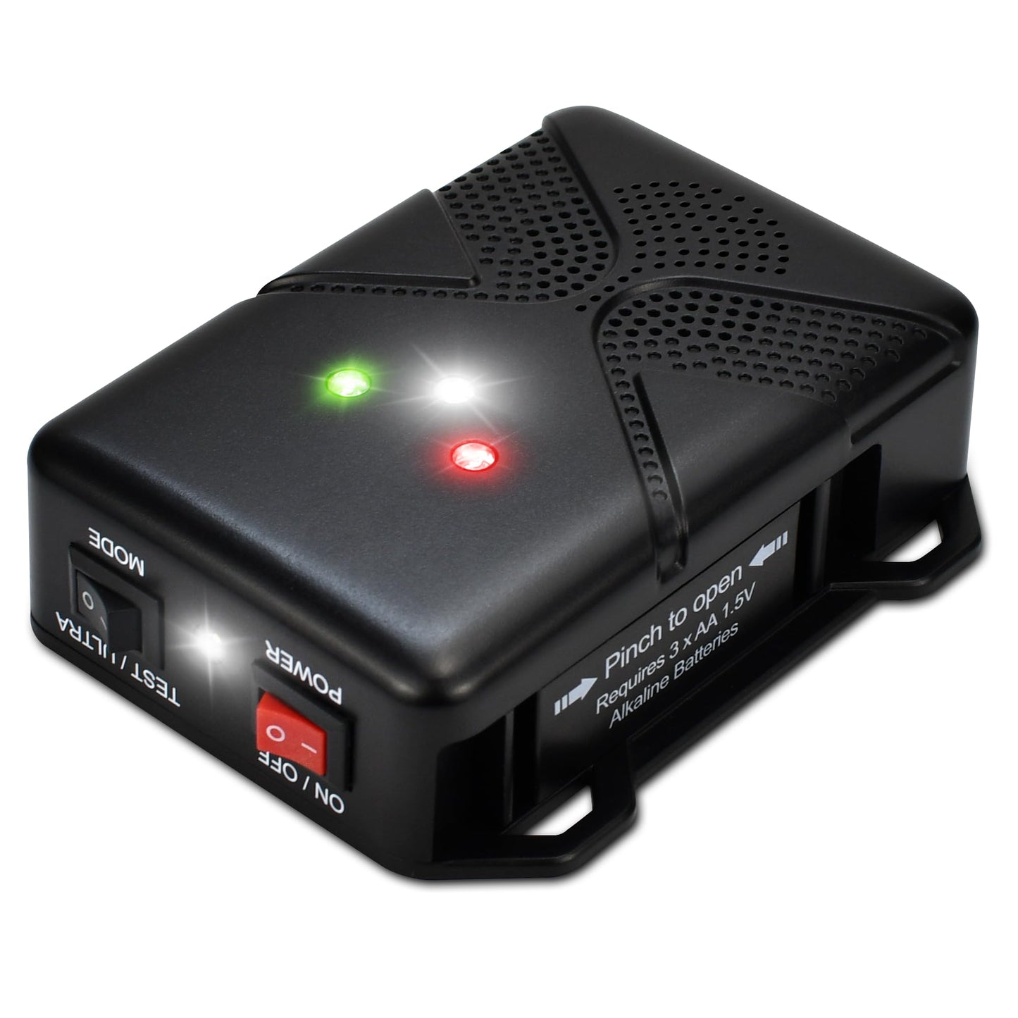 Ultrasonic Rodent Repellent for Car Engine – Battery Powered Under Hood Mouse Repeller with Flashing Strobe Light, Keeps Rats and Mice Away from Vehicle, Automobile, Truck, Garage, Attic, Barn, Shed